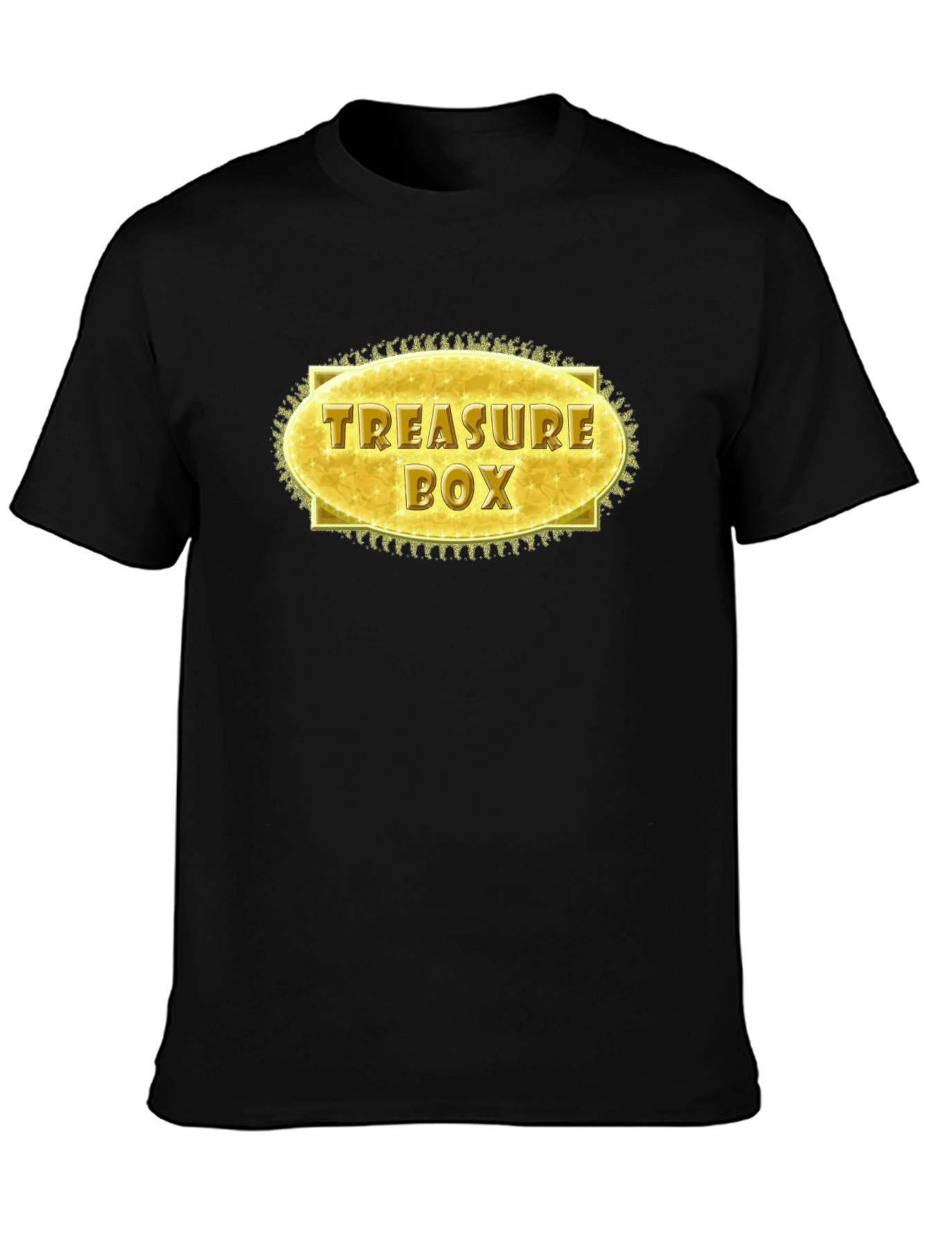 Black Treasure Box Graphic T-Shirt - Stylish Novelty Tee view 3