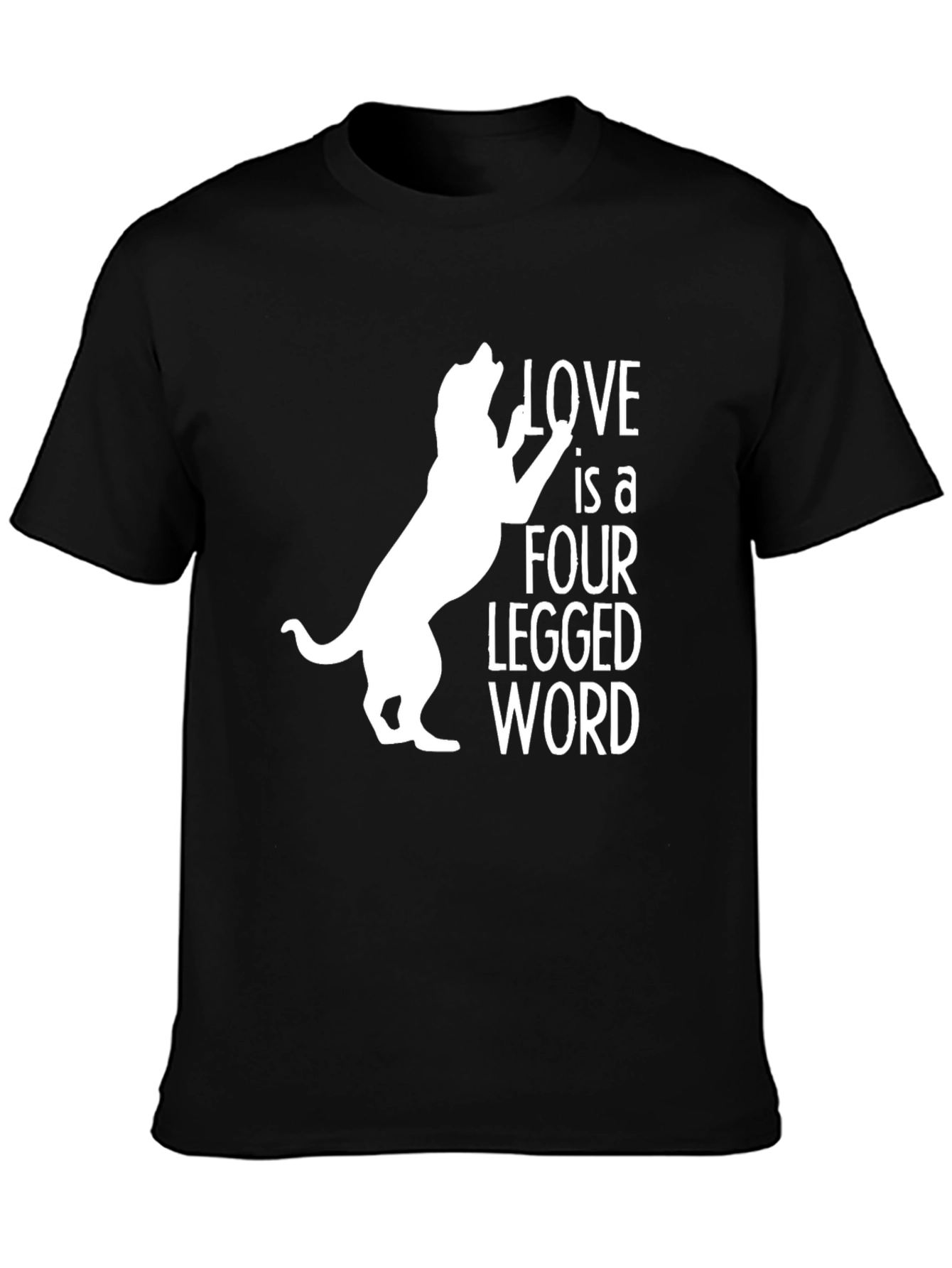 Black Love is a Four Legged Word T-Shirt view 3