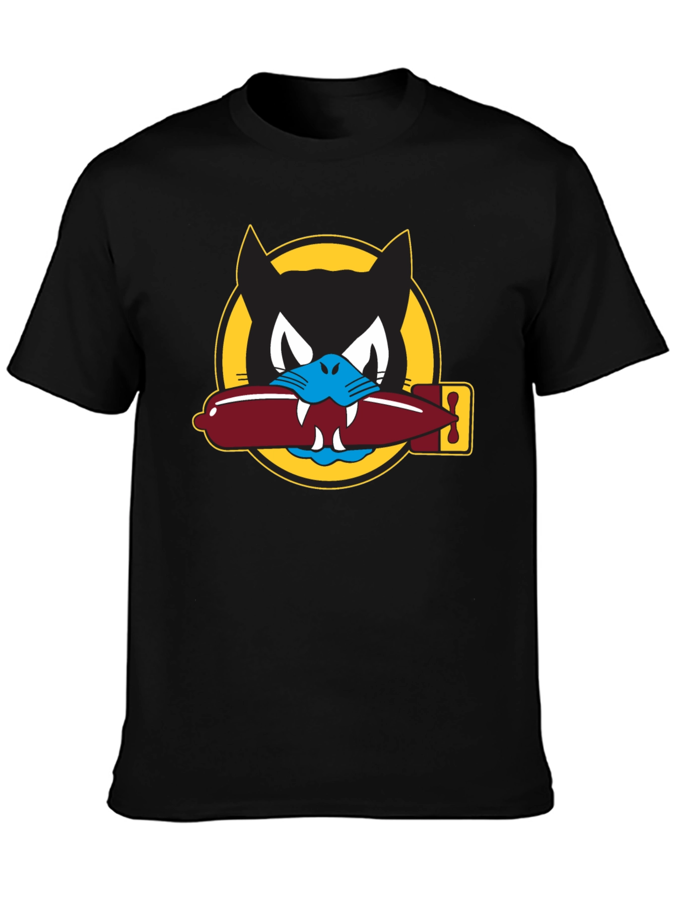 Black Black Cats Squadron Graphic Tee view 3
