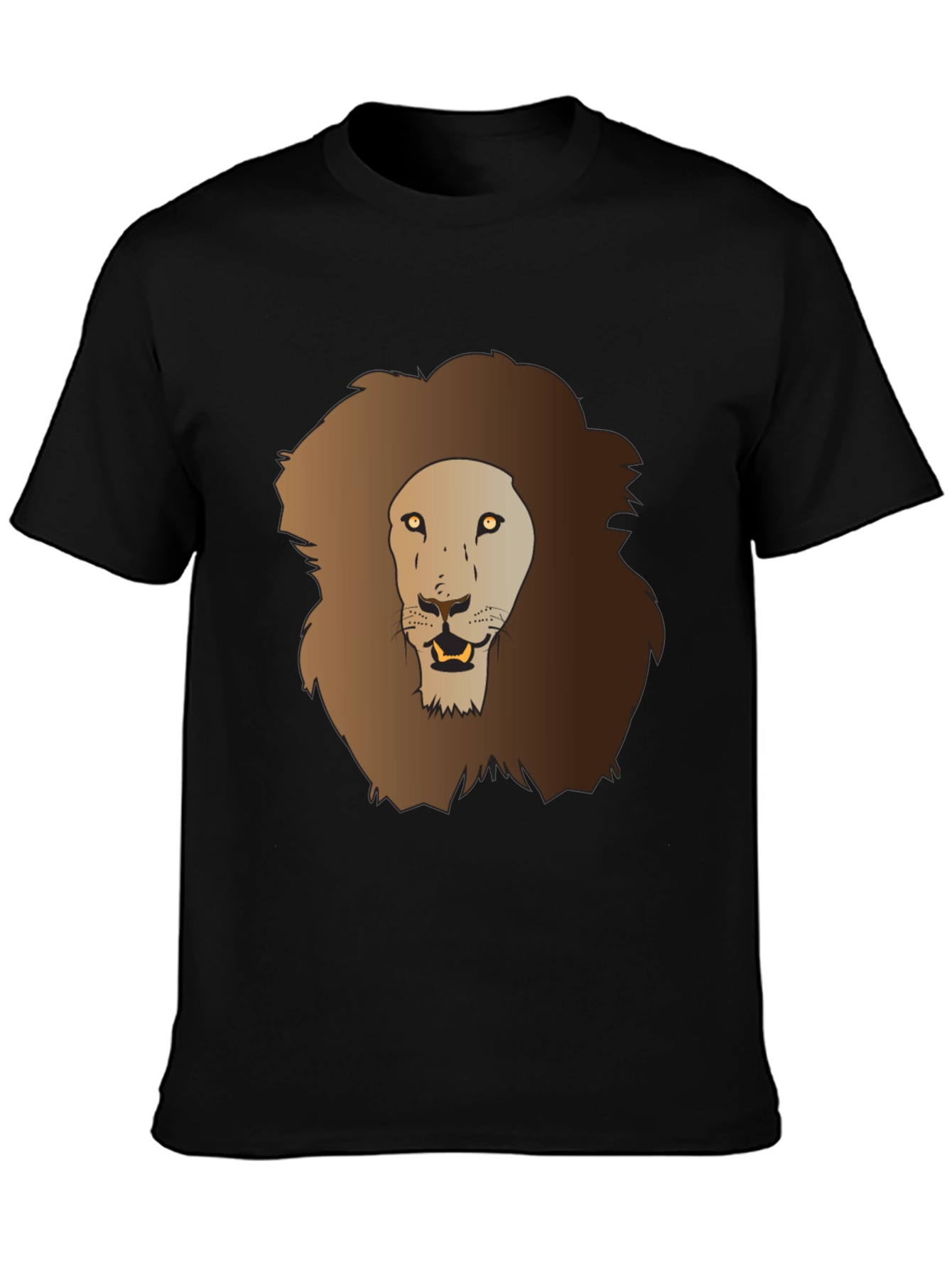 Black Lion Graphic Tee - Men's Black T-Shirt view 3