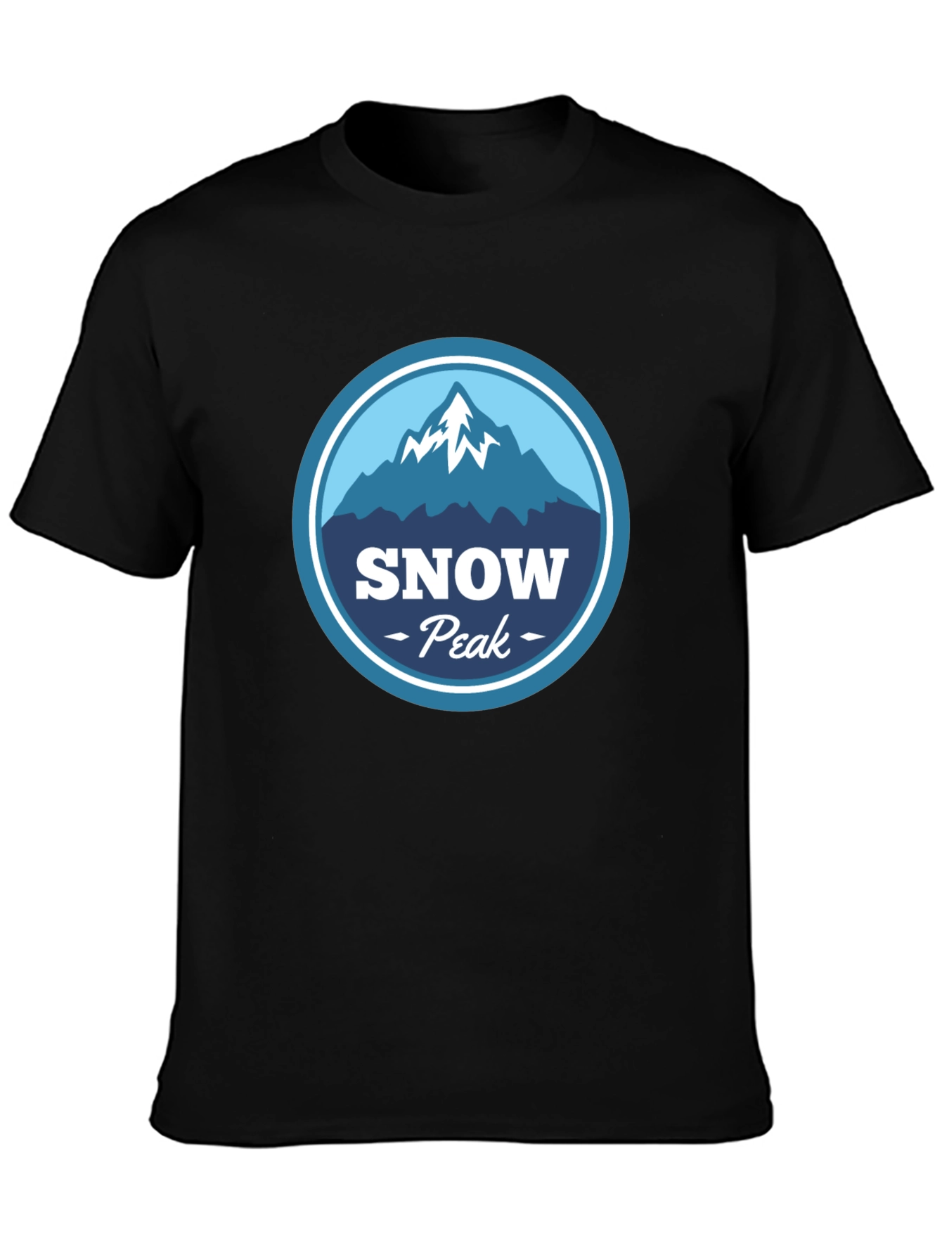 Black Snow Peak Graphic Tee - Mountain Adventure view 3
