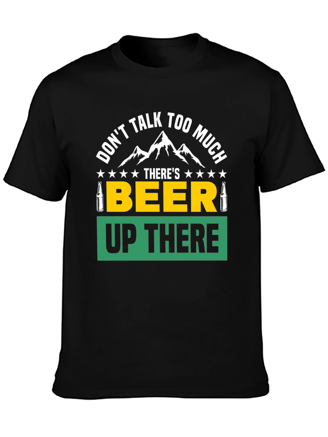 Black Don't Talk, Beer Up There Graphic Tee view 3
