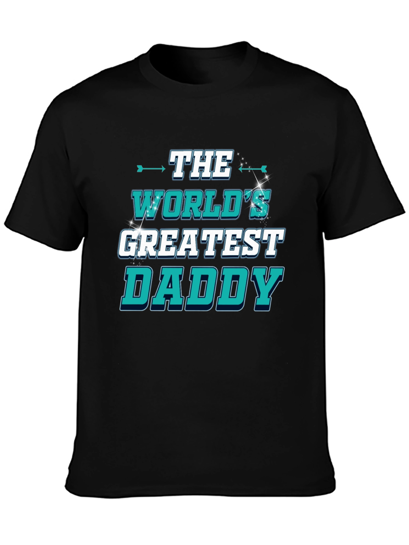 Black World's Greatest Daddy T-Shirt - Gift for Dad view 3