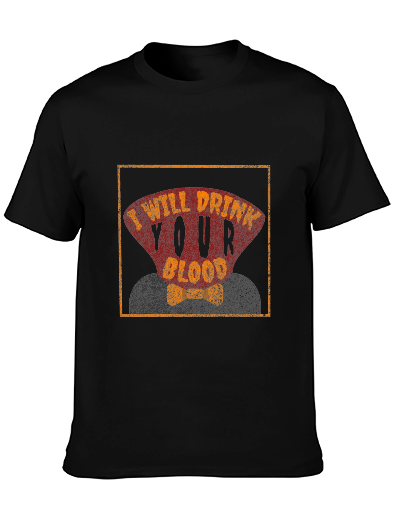 Black I Will Drink Your Blood T-Shirt view 3
