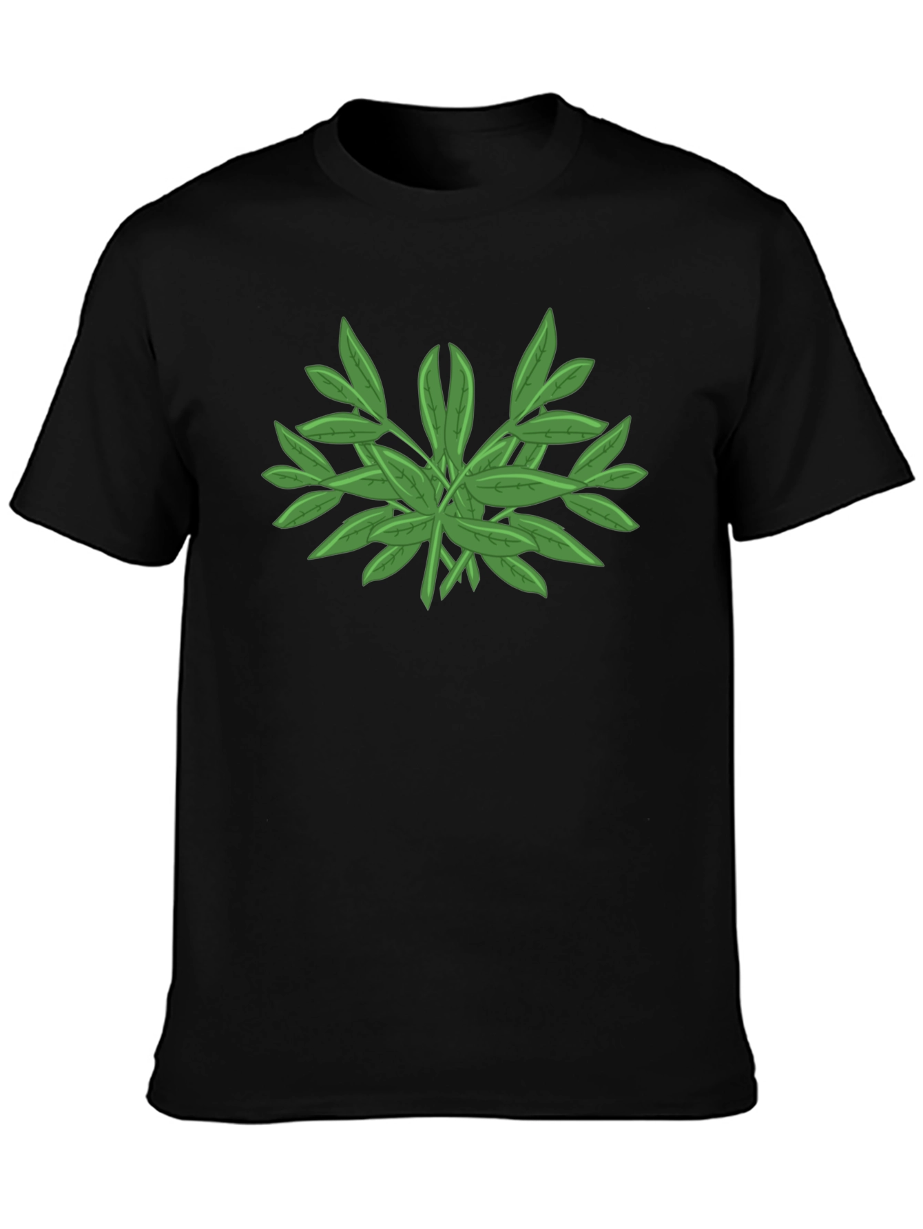 Black Olive Branch Graphic T-Shirt view 3