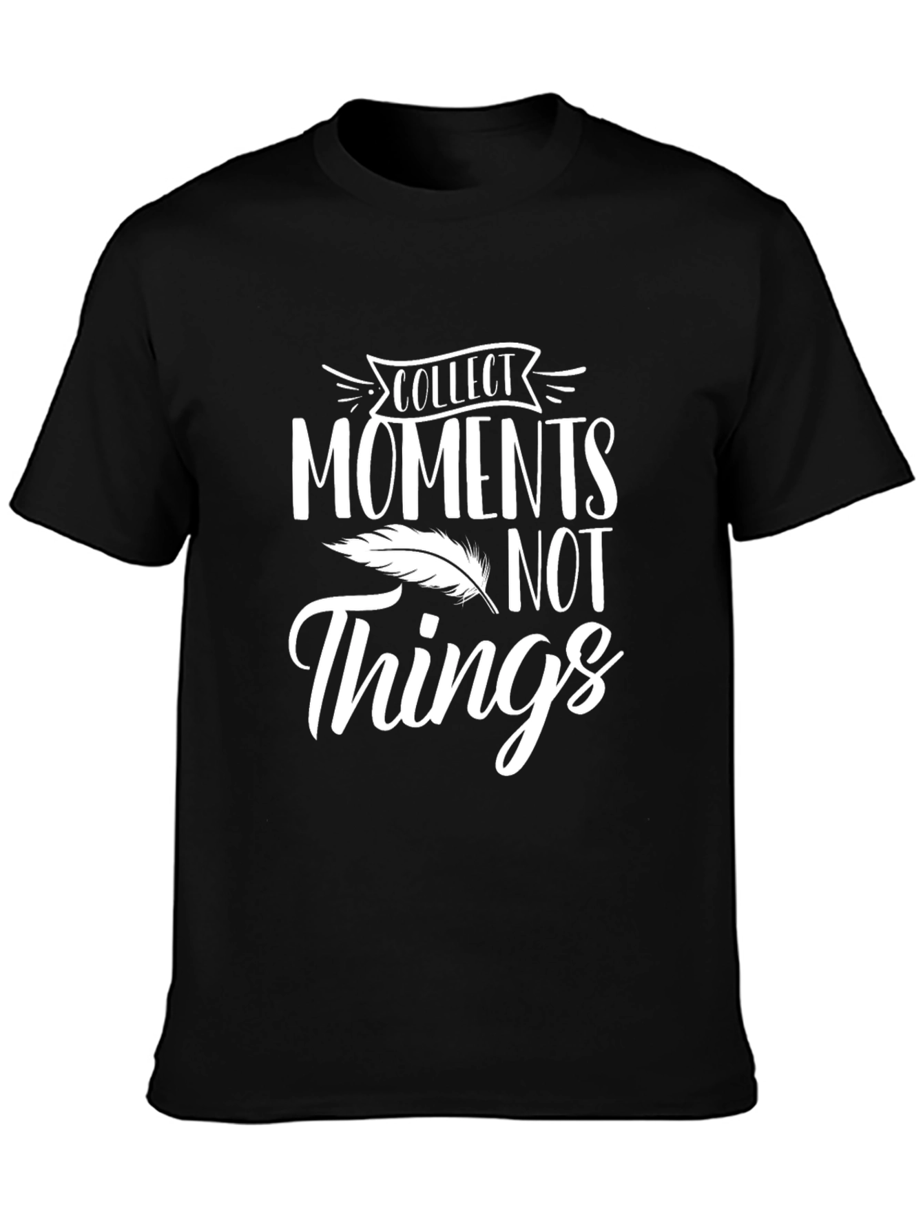 Black Collect Moments Graphic Tee - Black view 3