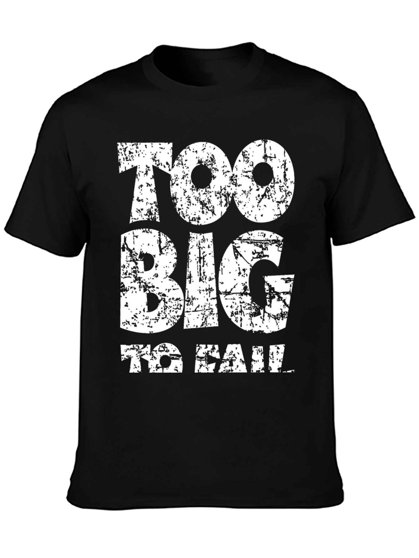 Black Too Big to Fail Graphic Tee view 3