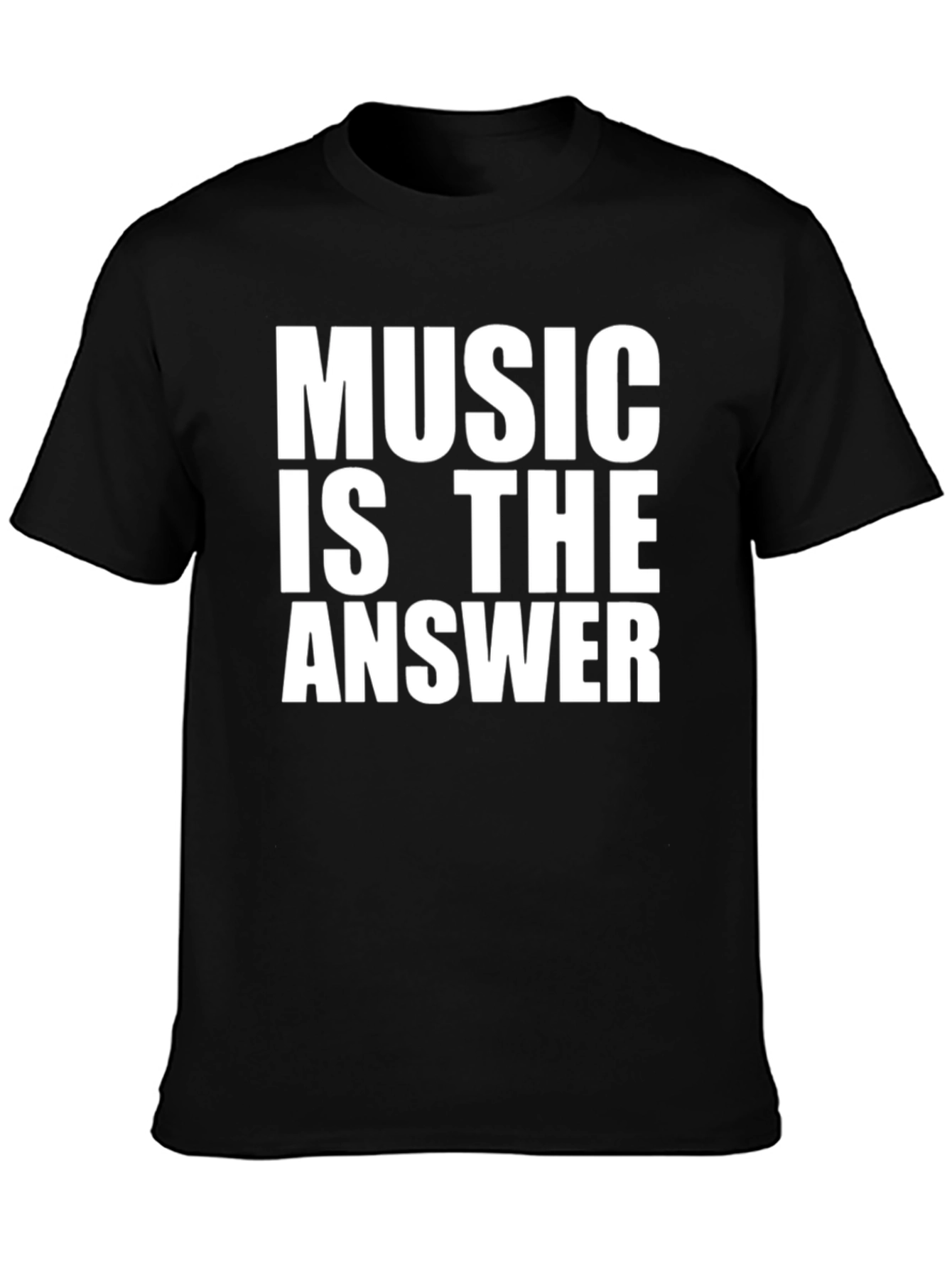 Black Music is the Answer Graphic T-Shirt view 3