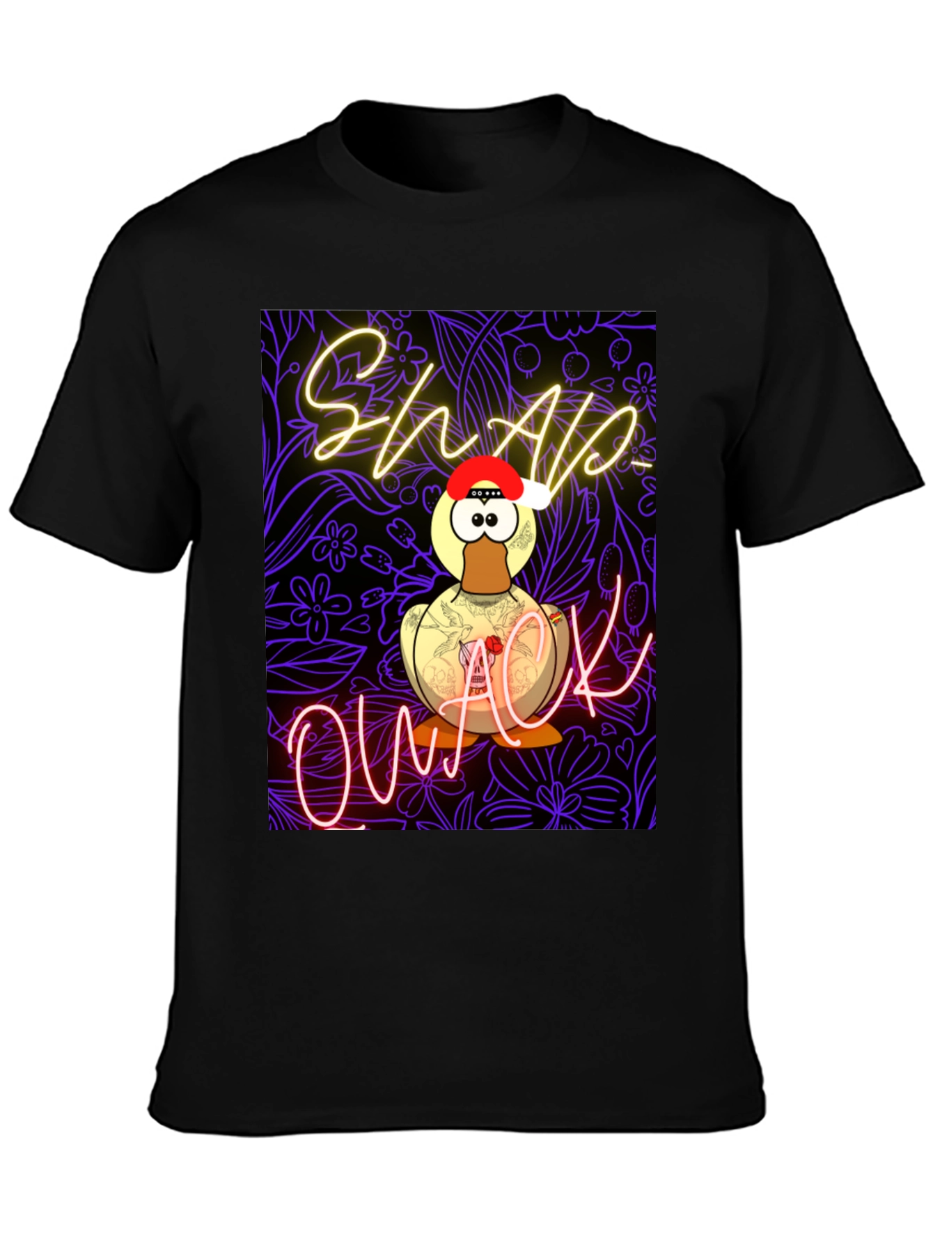 Black Shlap Owack Novelty T-Shirt view 3