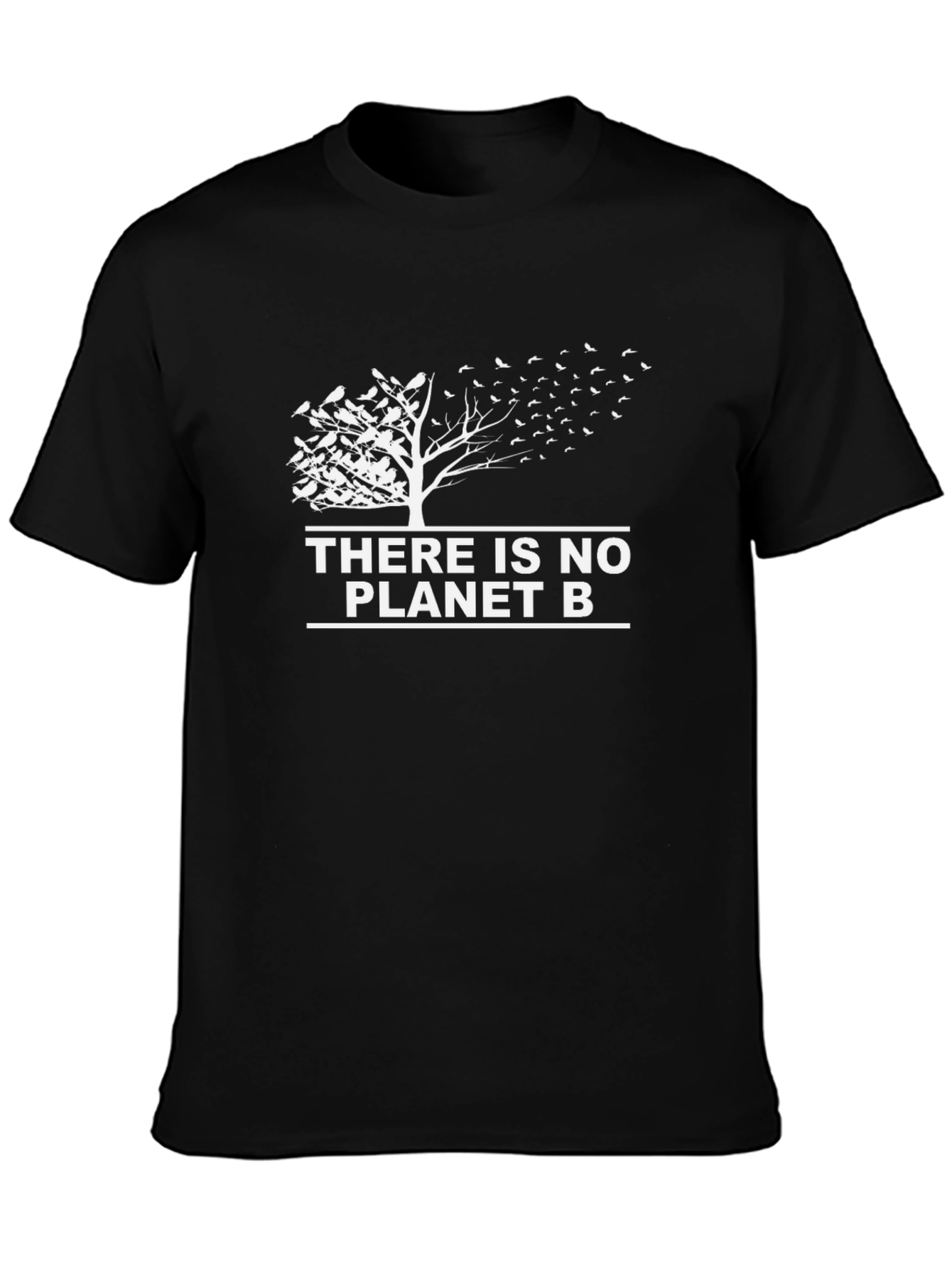 Black There is No Planet B Graphic Tee view 3