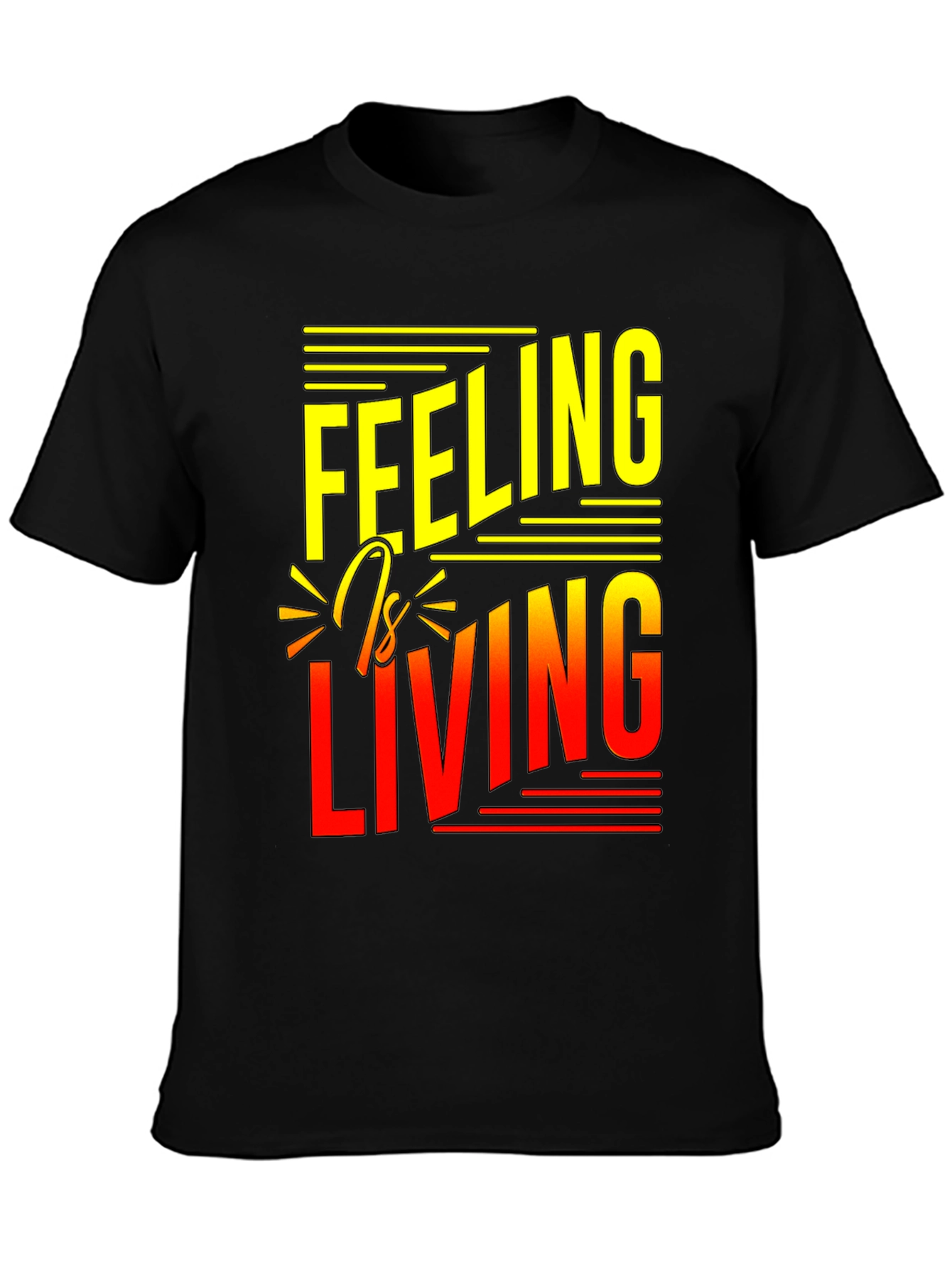 Black Feeling is Living Black Graphic Tee view 3