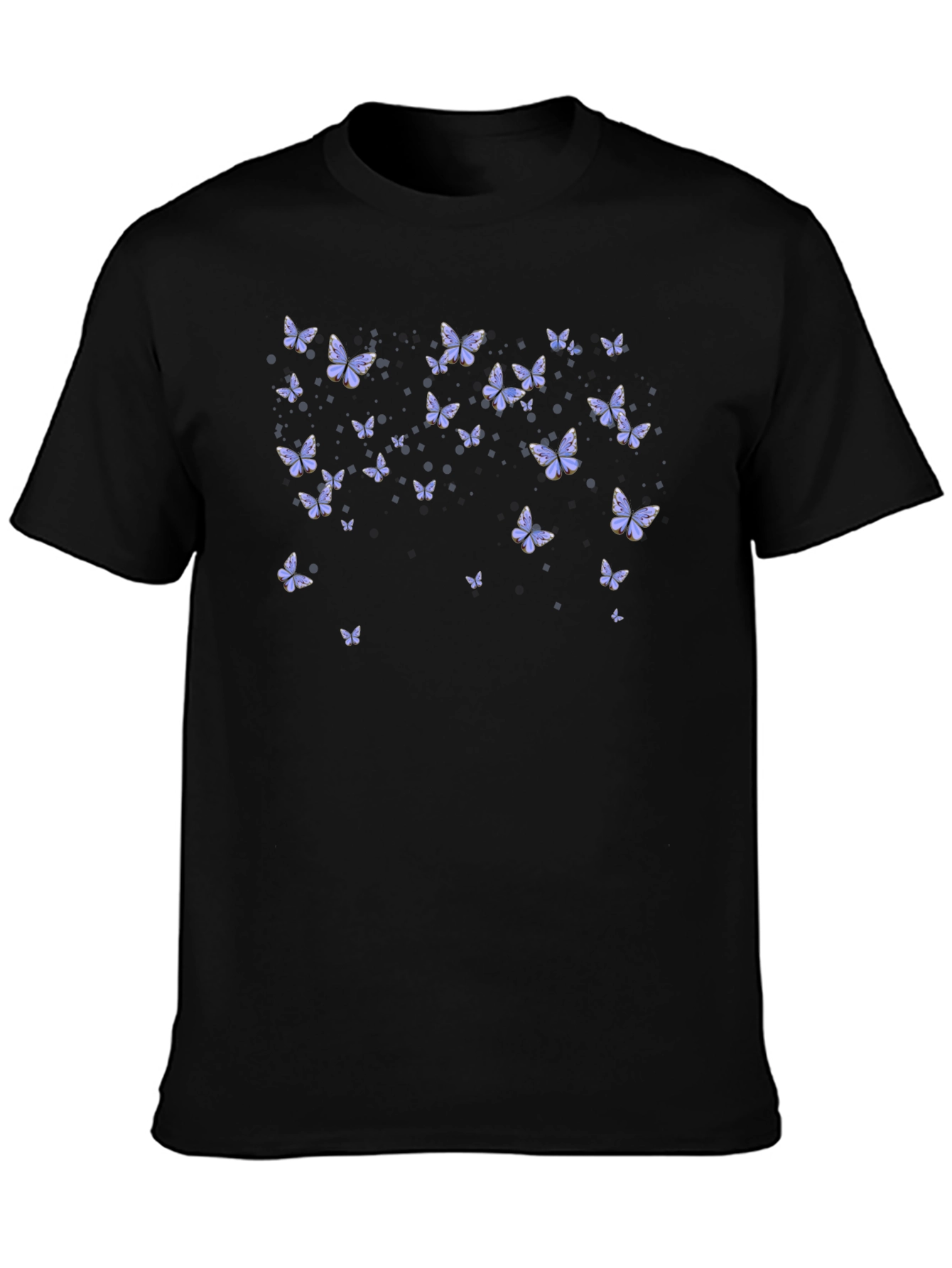 Black Butterfly Graphic Tee - Stylish Black T-Shirt view 3