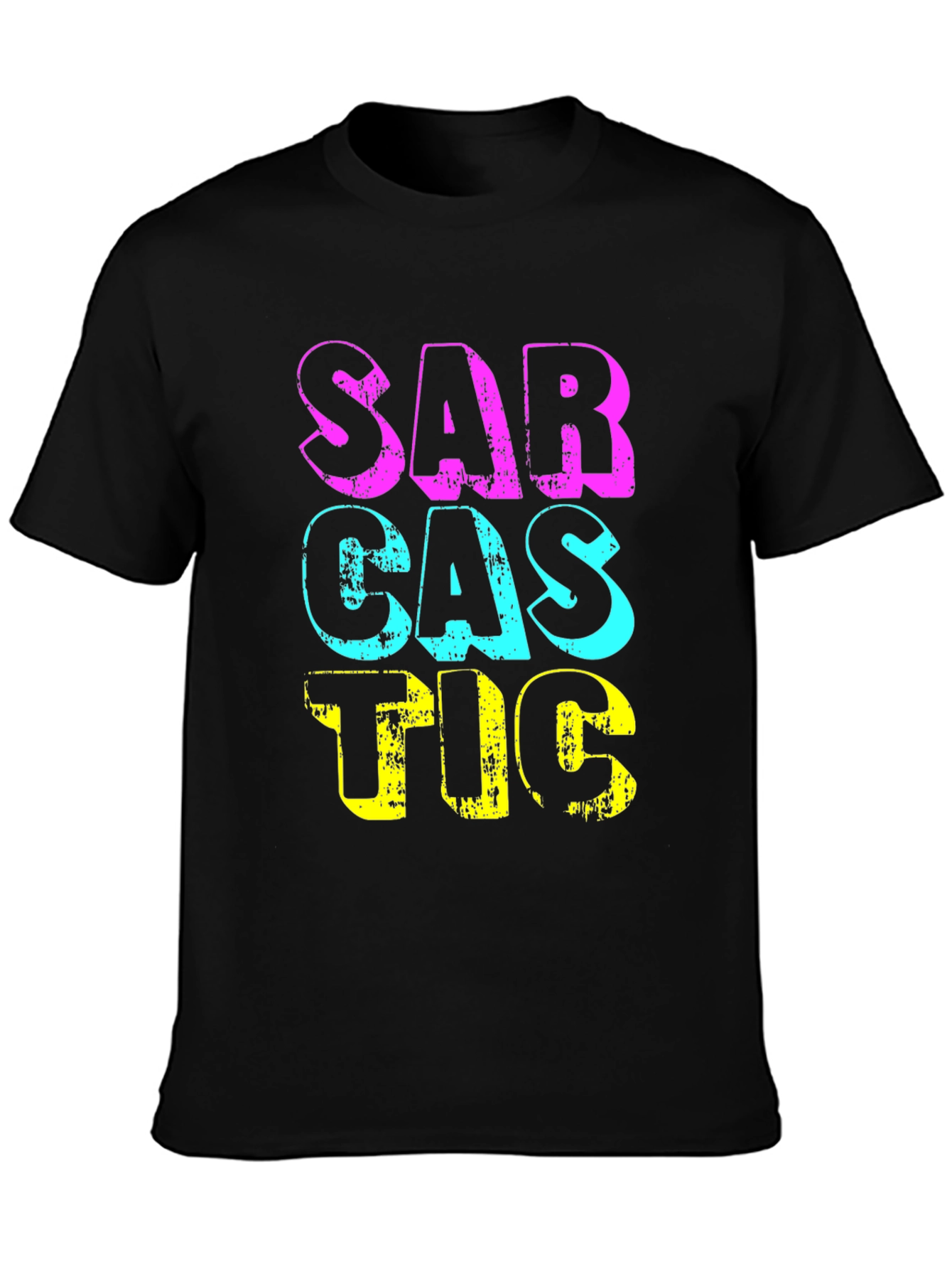 Black Sarcastic Graphic T-Shirt - Funny Statement Tee view 3
