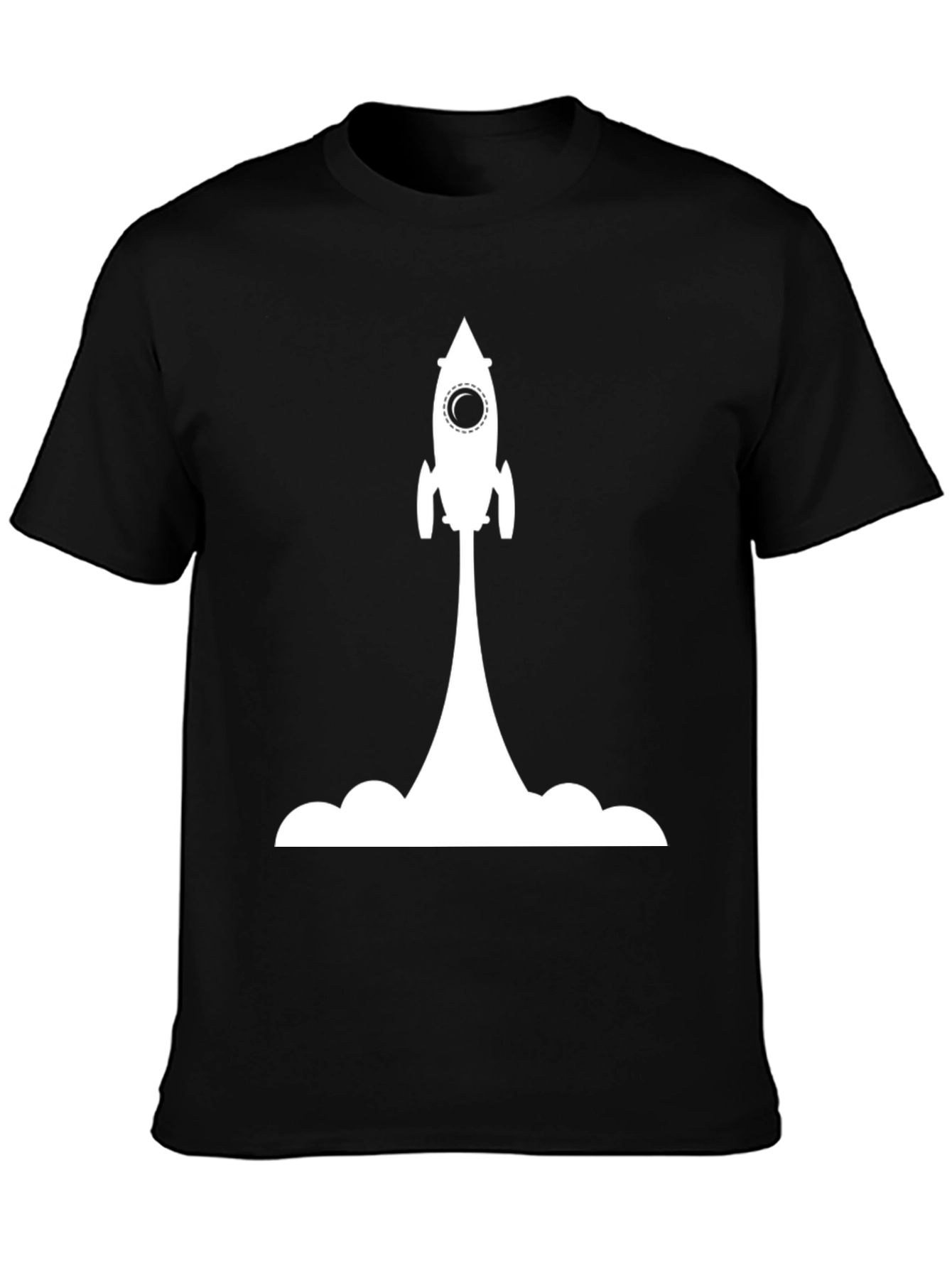 Black Rocket Launch Graphic Tee - Soft Cotton Blend view 3