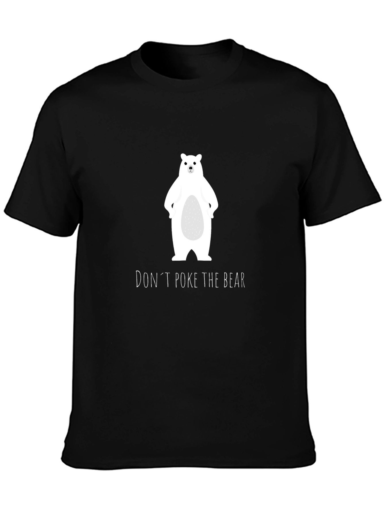 Black Don't Poke the Bear Graphic Tee view 3