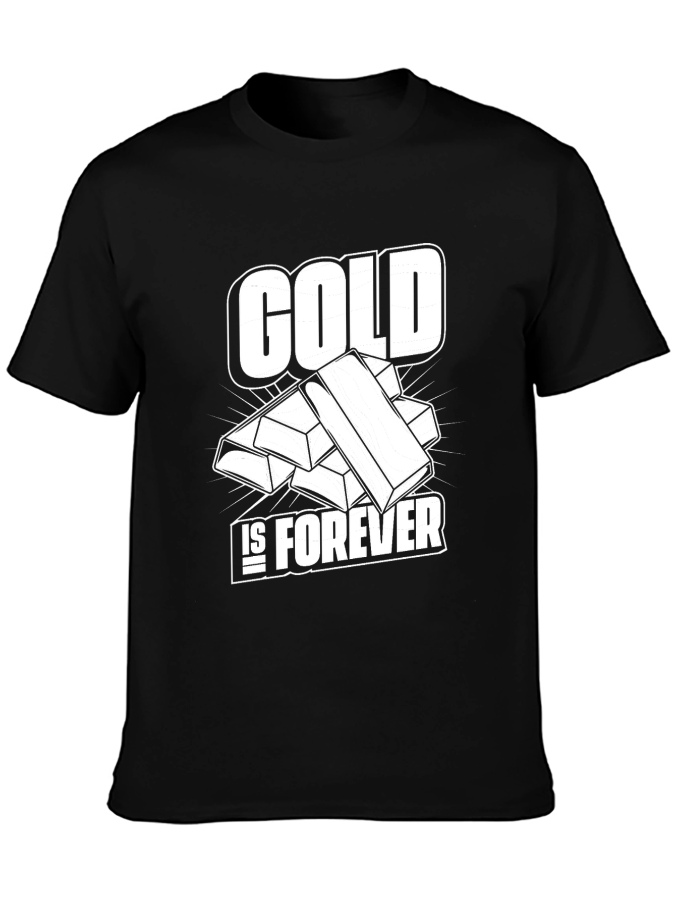 Black Gold Is Forever Black T-Shirt view 3