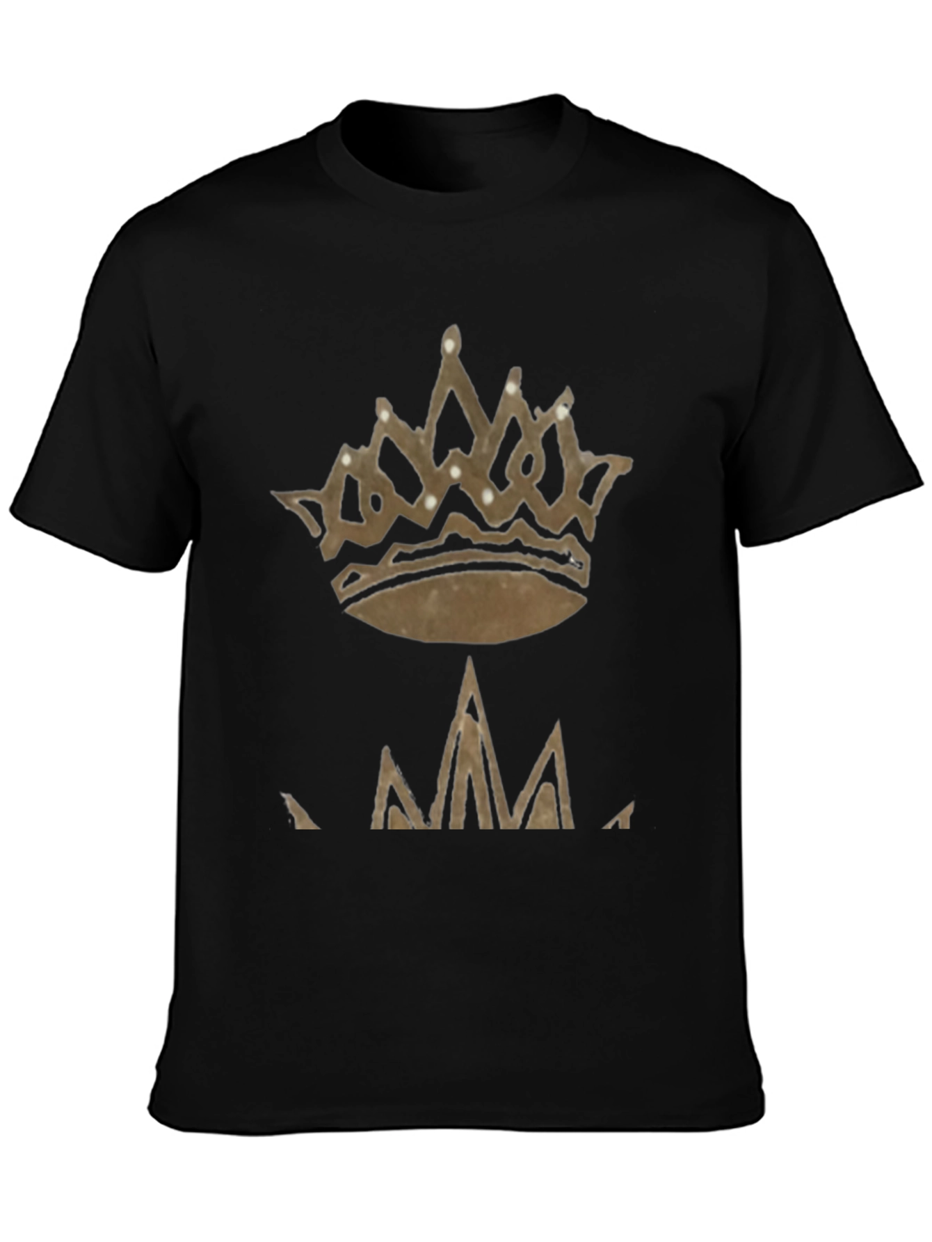 Black Crown Graphic Tee - Stylish Men's Casual Shirt view 3