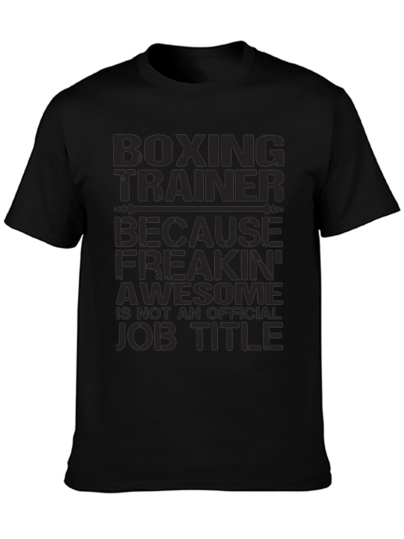 Black Boxing Trainer Graphic T-Shirt view 3