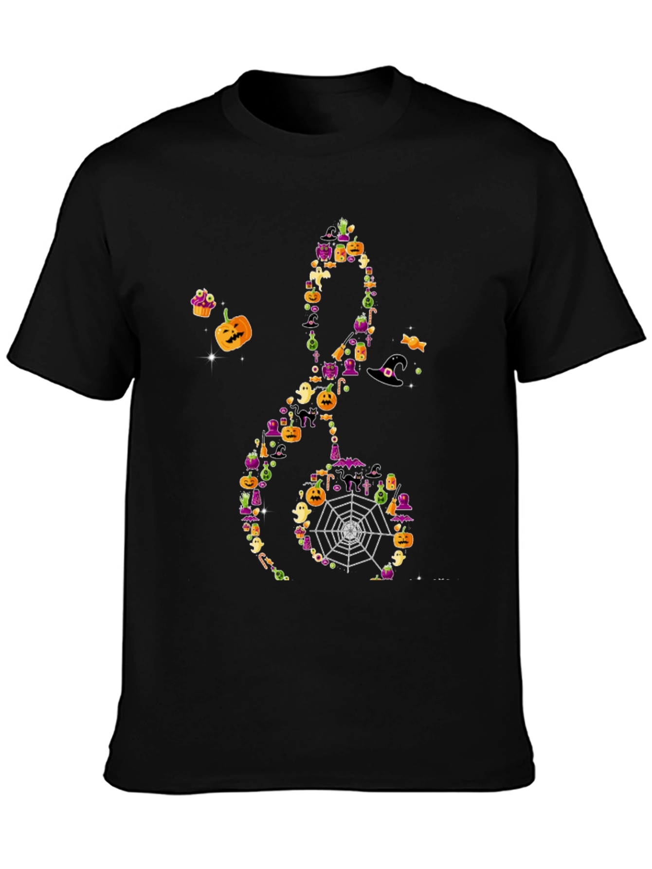Halloween Music Treble Clef T-Shirt - 3