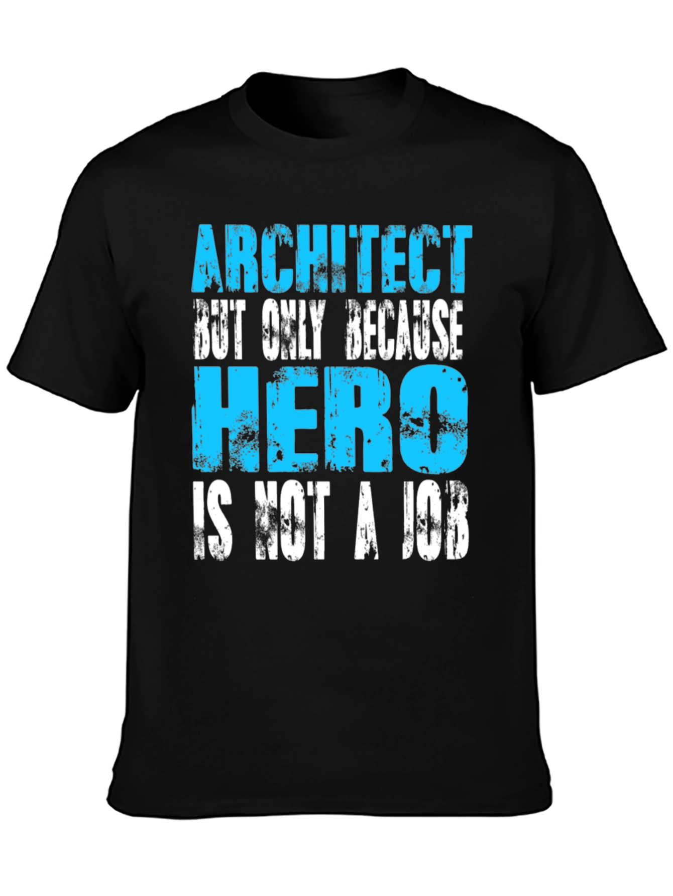 Black Architect Hero Funny Job T-Shirt view 3