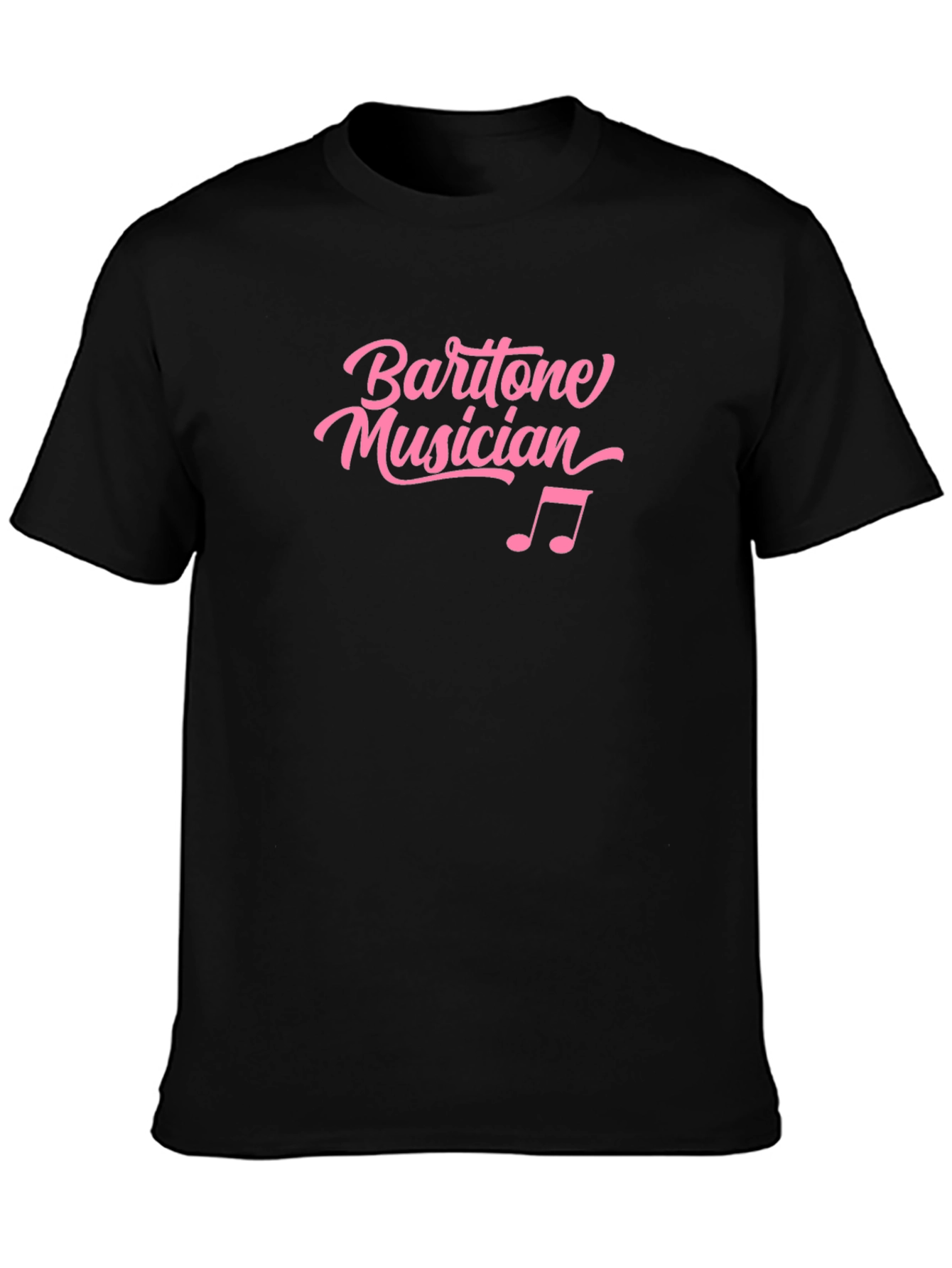 Black Baritone Musician Black T-Shirt Music Lover Gift view 3