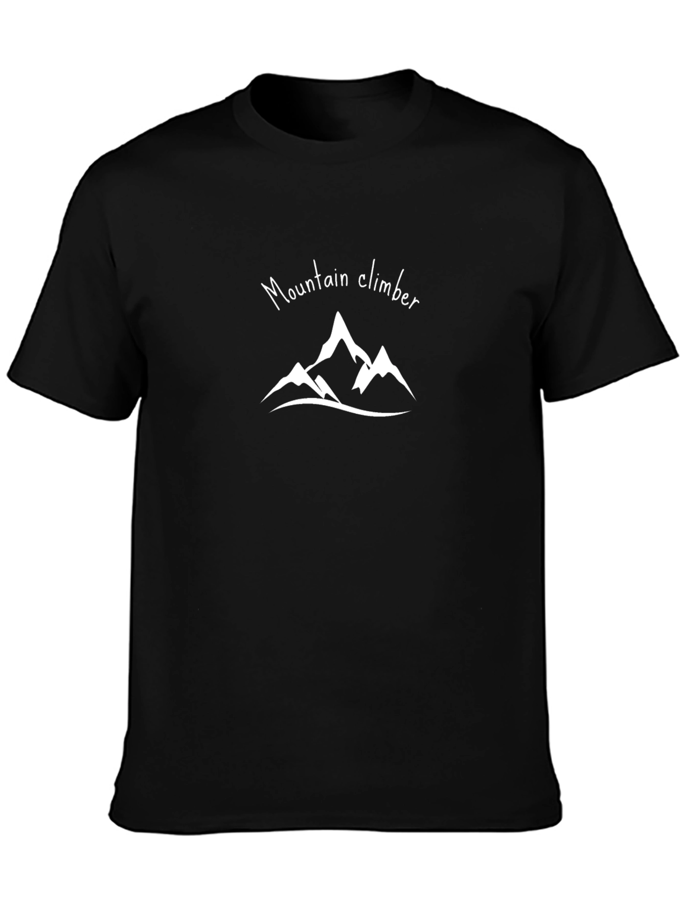Black Mountain Climber Graphic Tee - Black view 3