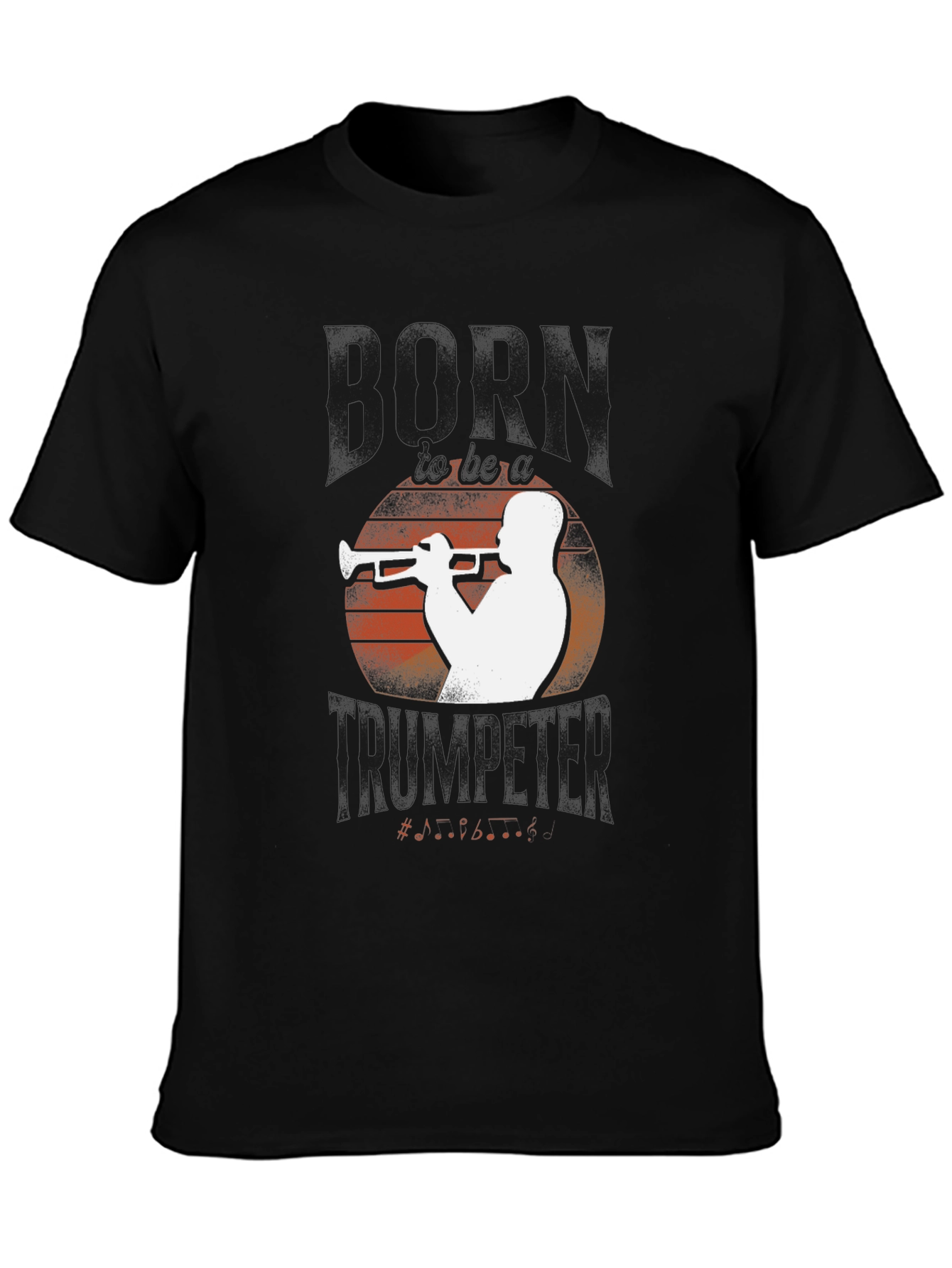 Black Horn Trumpeter Graphic Tee - Black view 3