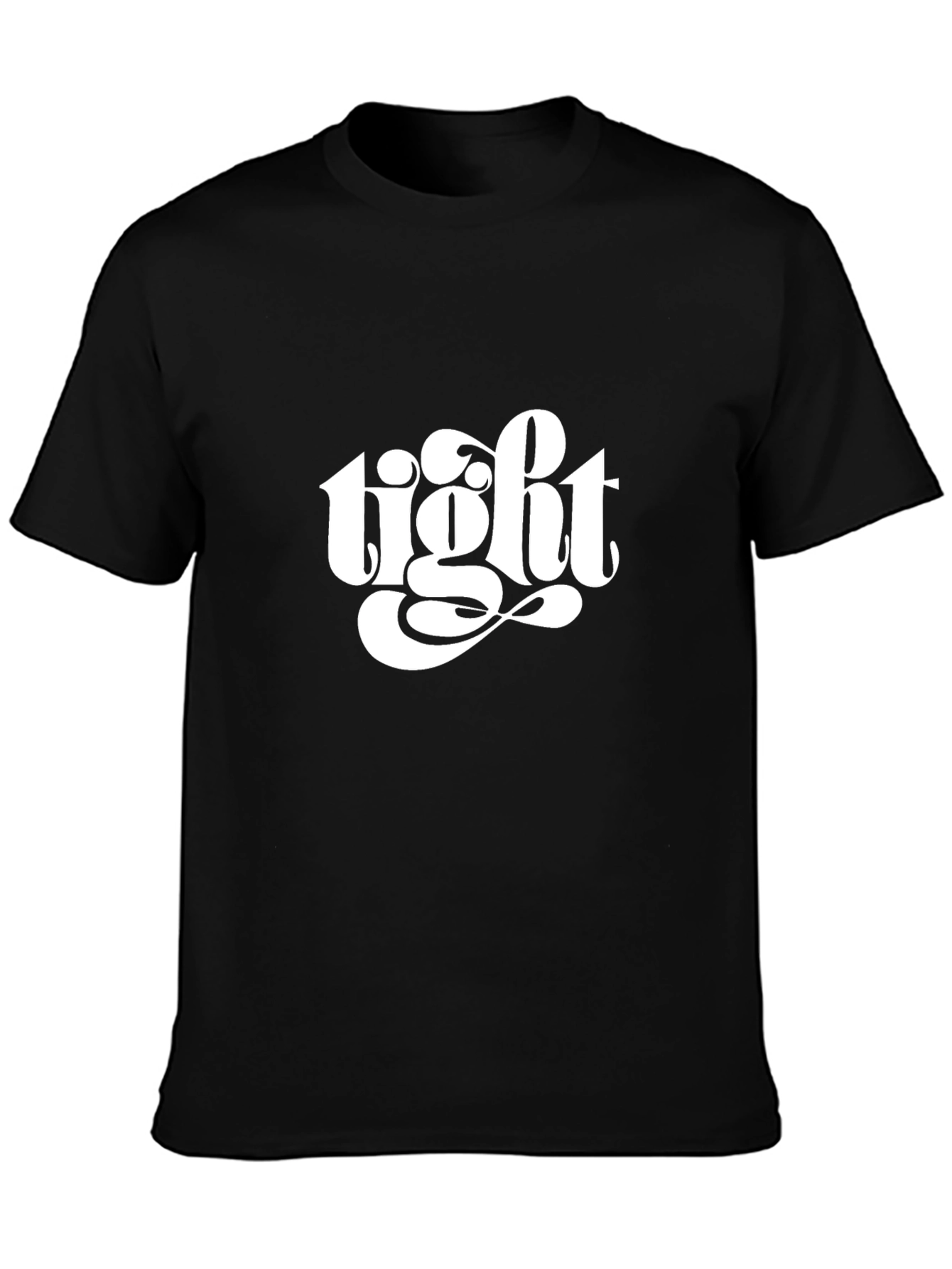 Black Tight Graphic Black T-Shirt view 3