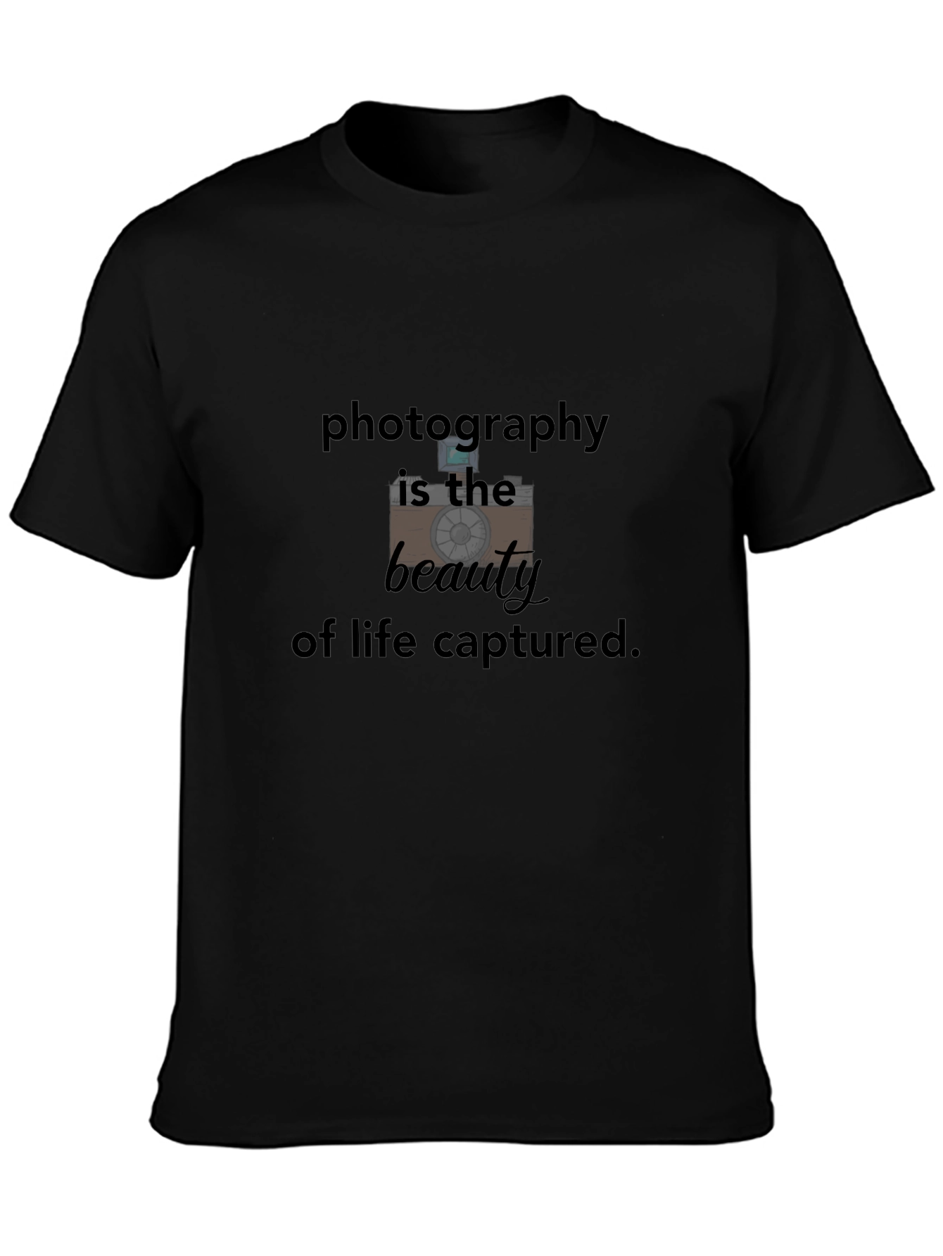Black Photography Beauty of Life Captured Tee view 3
