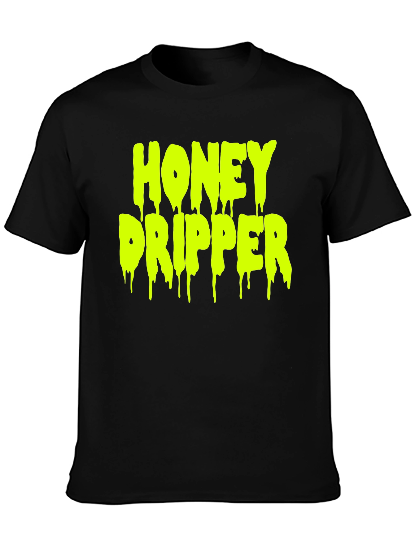 Black Honey Dripper Graphic Tee - Cool Streetwear Shirt view 3