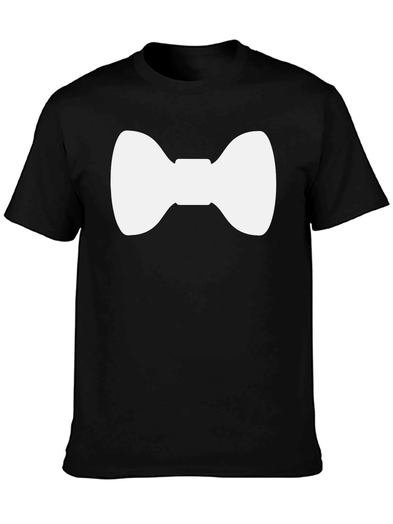 Black Bow Tie Graphic Tee - Stylish Casual Wear view 3