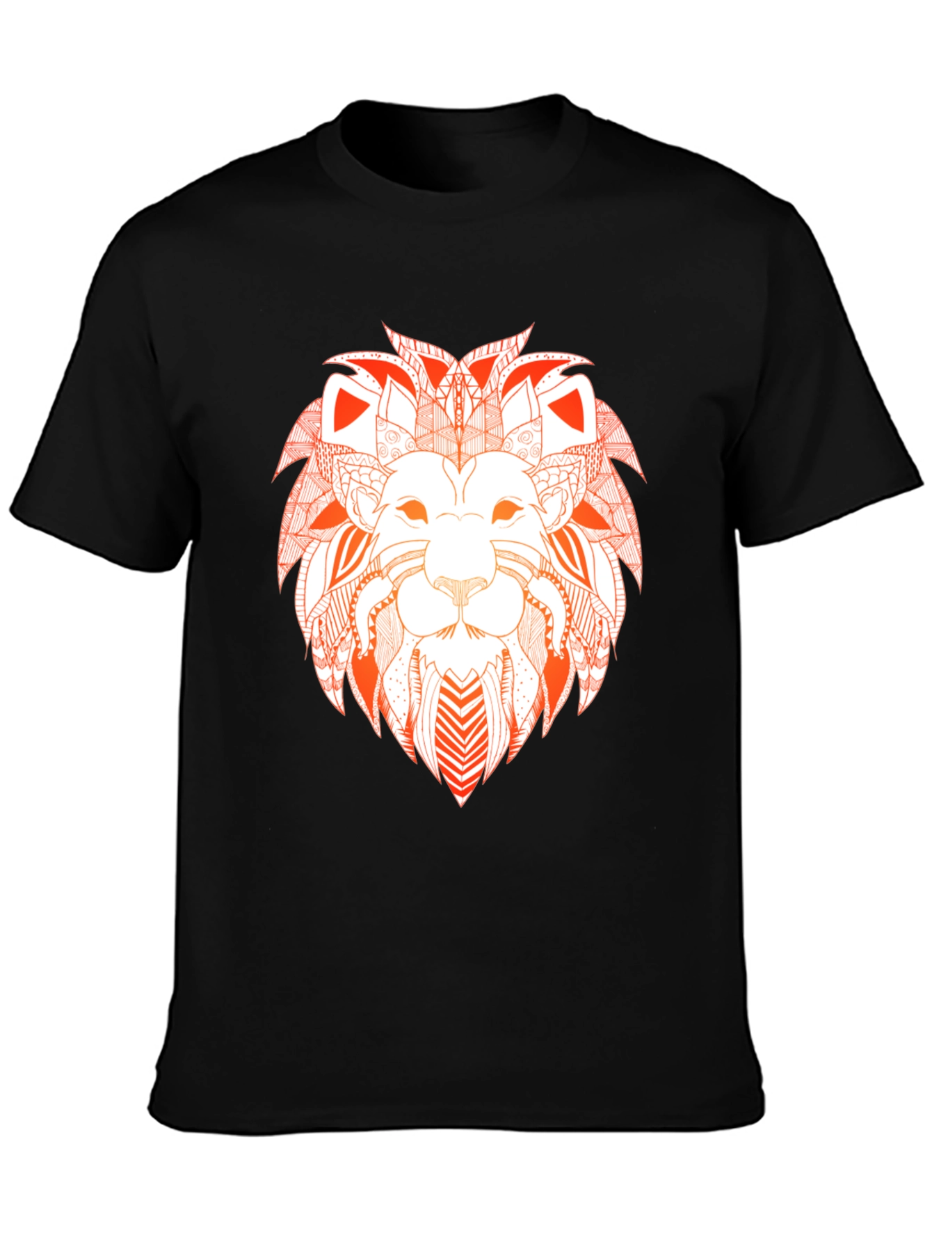 Black Lion Graphic Black Tee view 3