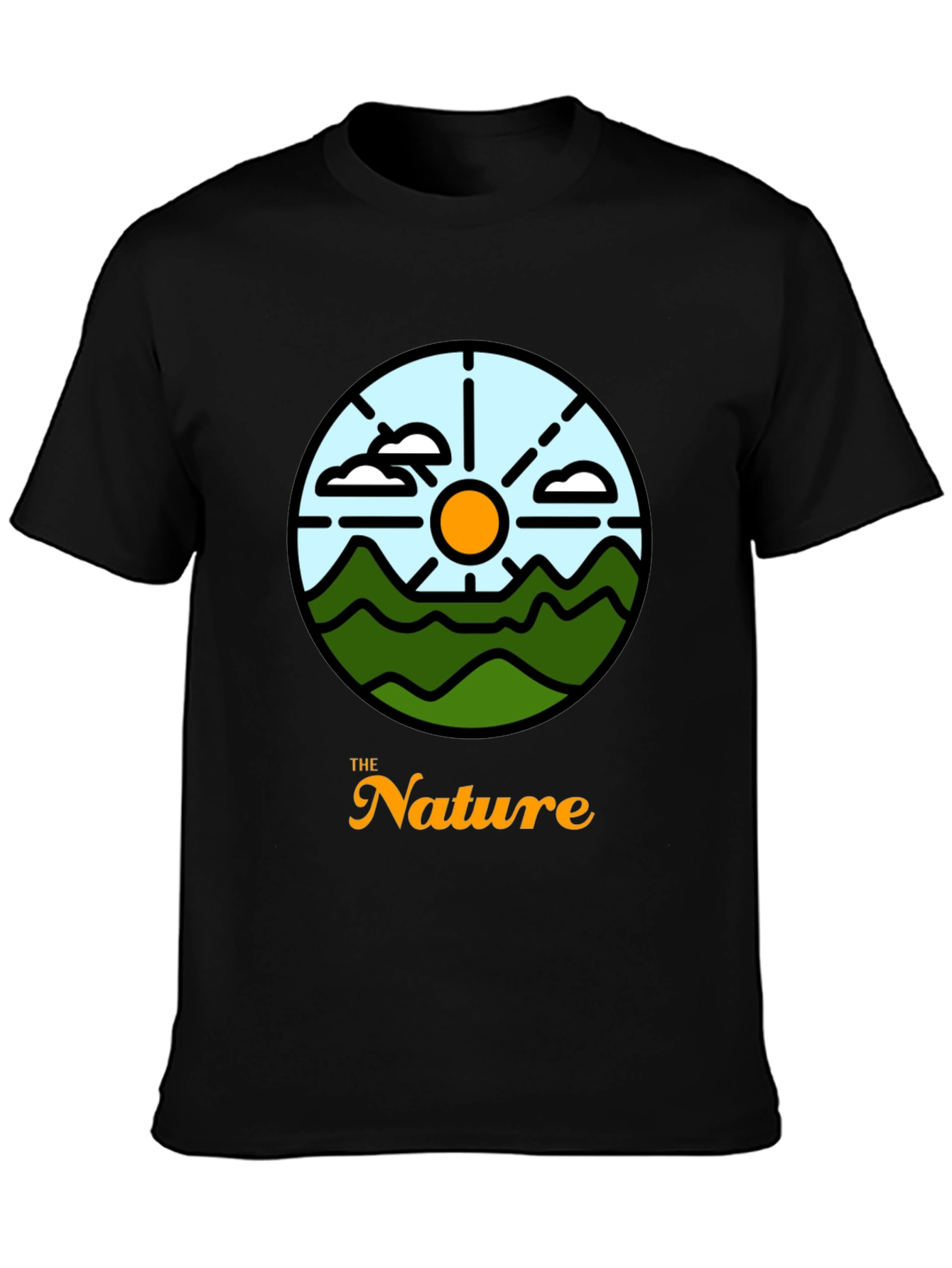 Black Nature Graphic Tee - Stylish Comfort view 3