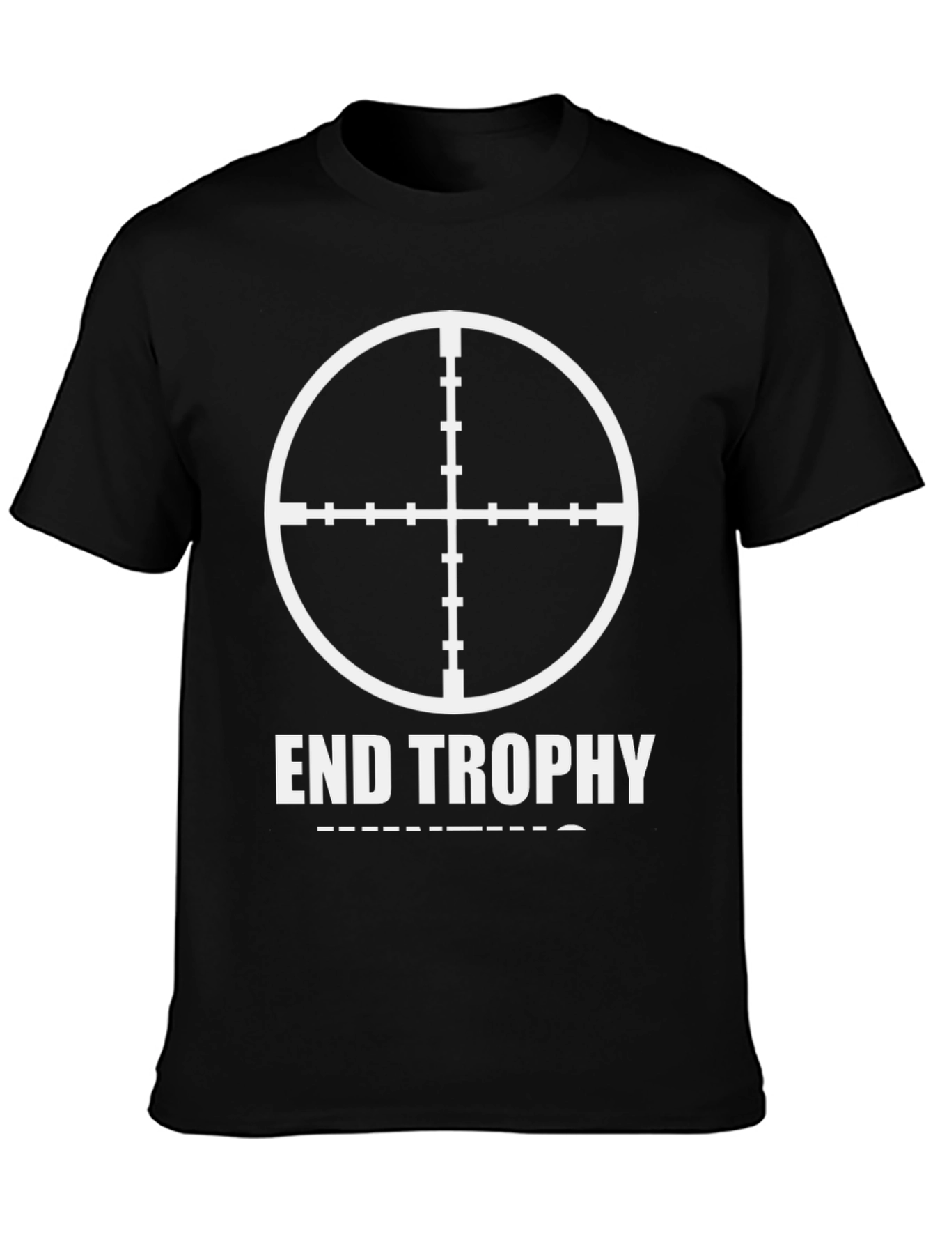 Black End Trophy Hunting Tee - Black Graphic T-Shirt view 3