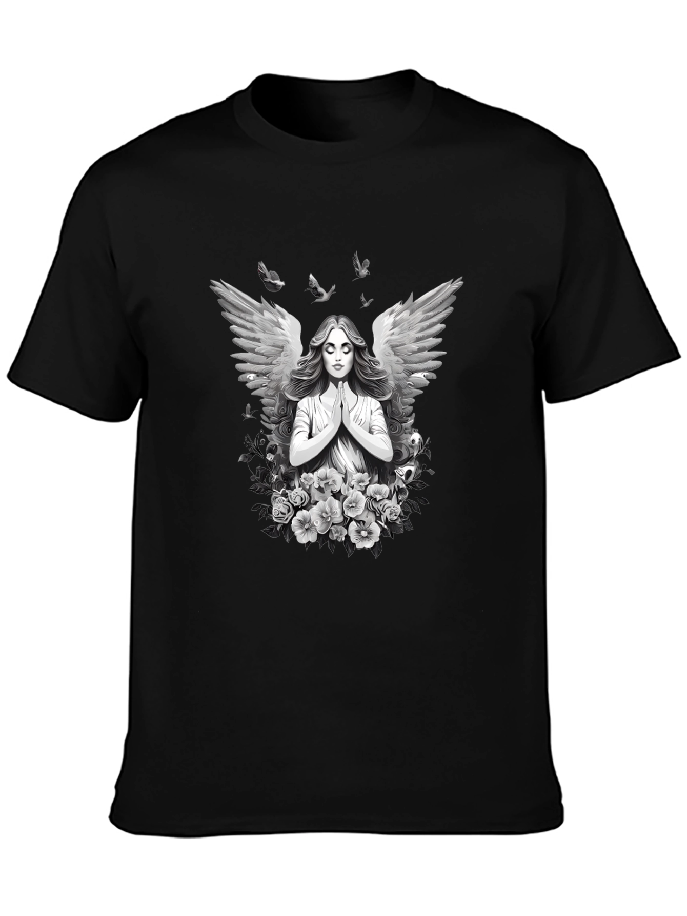 Angel Wings Black T-Shirt - 3