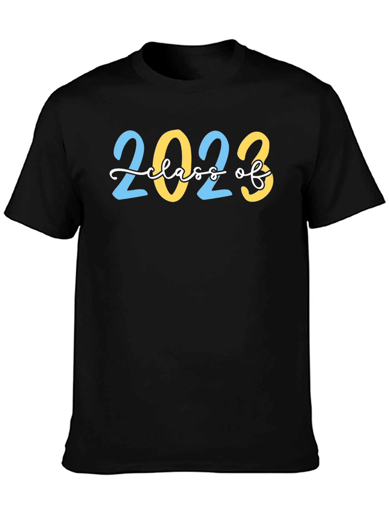 Black Class of 2023 T-Shirt Graduation Tee view 3