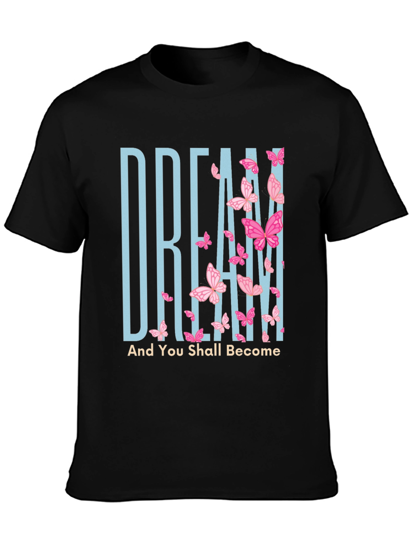 Black Dream Butterfly Graphic Tee view 3