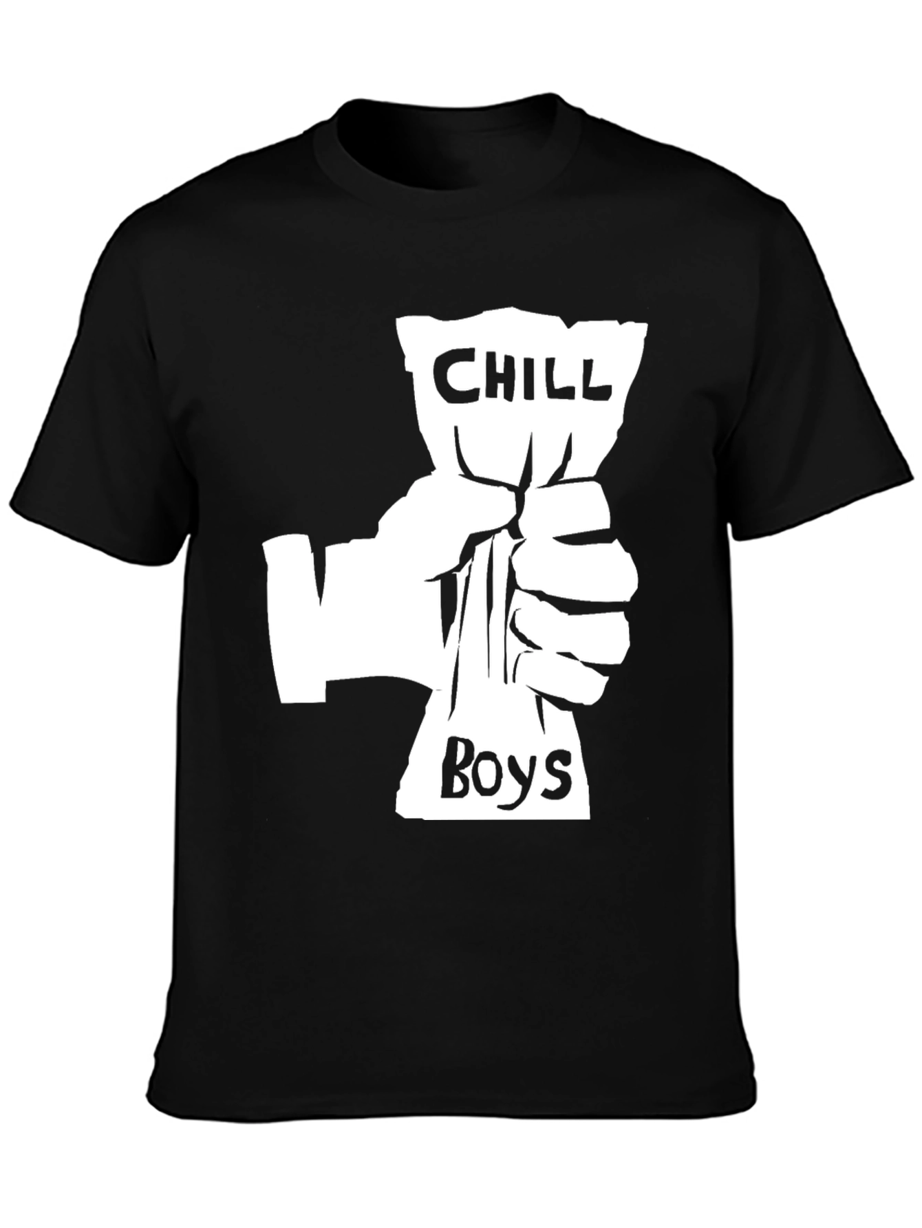 Black Chill Boys Graphic T-Shirt - Black Crew Neck Tee view 3