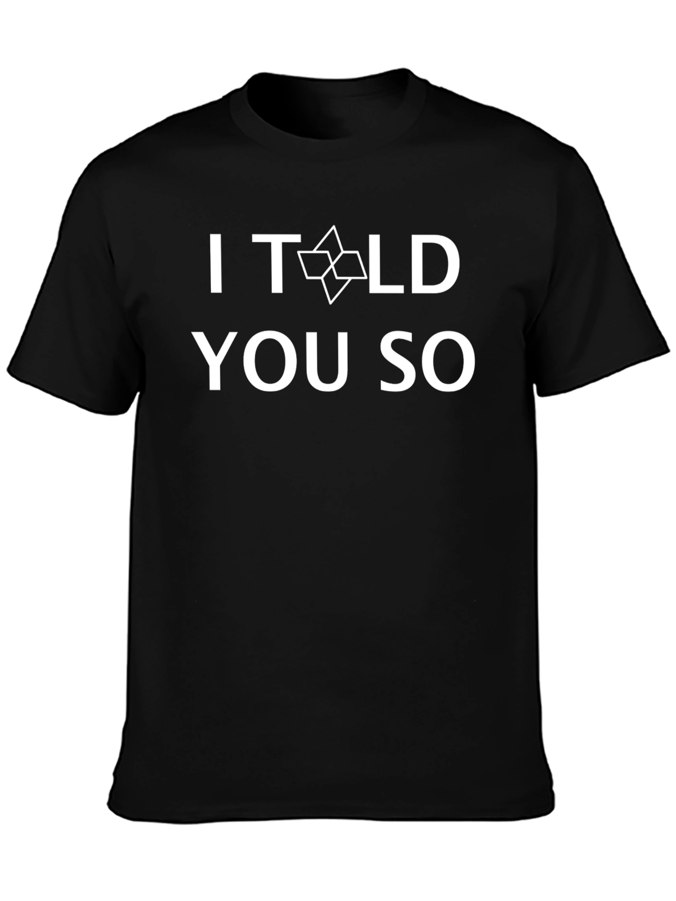 Black I Told You So T-Shirt - Funny Graphic Tee view 3
