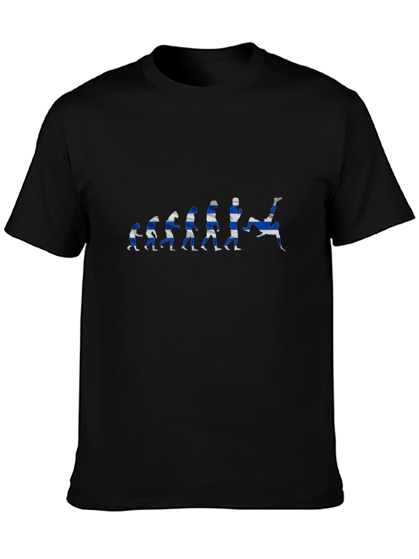 Black Soccer Evolution Graphic T-Shirt - Black view 3