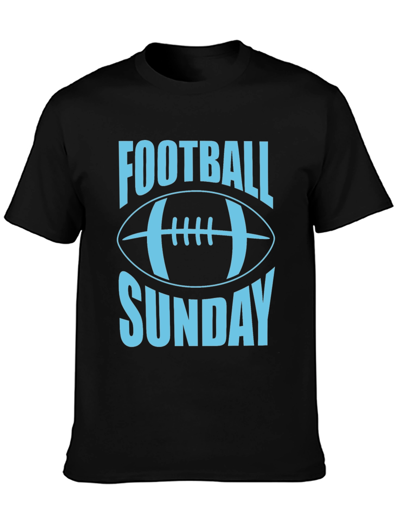Black Football Sunday T-Shirt - Stylish Game Day Apparel view 3