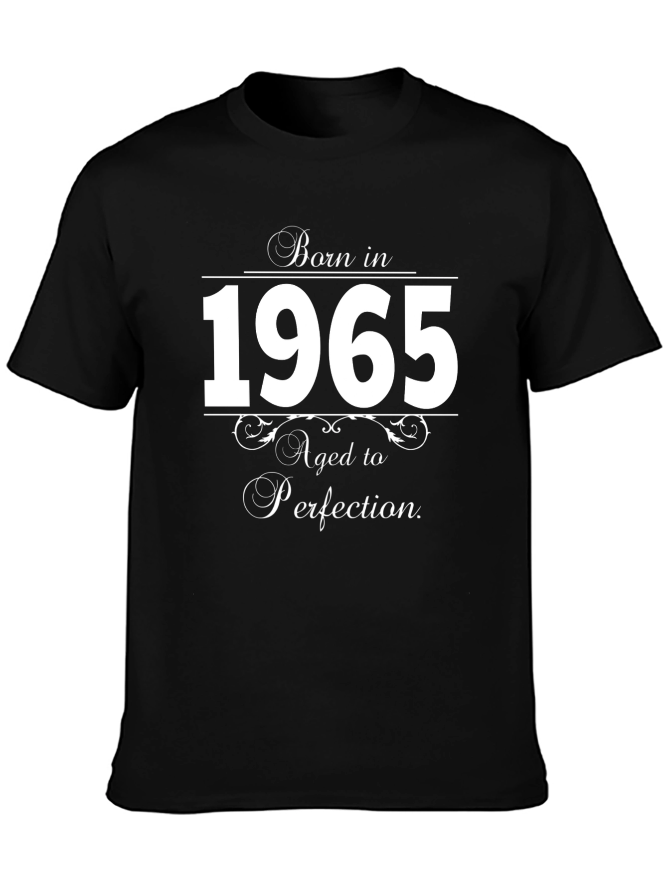Black Born in 1965 T-Shirt - Aged to Perfection view 3