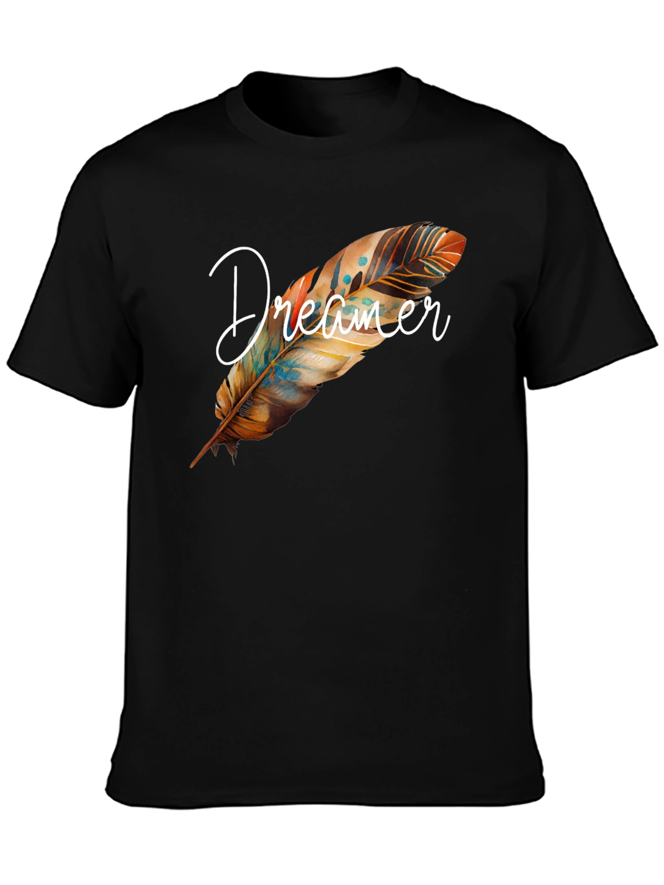 Dreamer Feather Graphic T-Shirt - 3