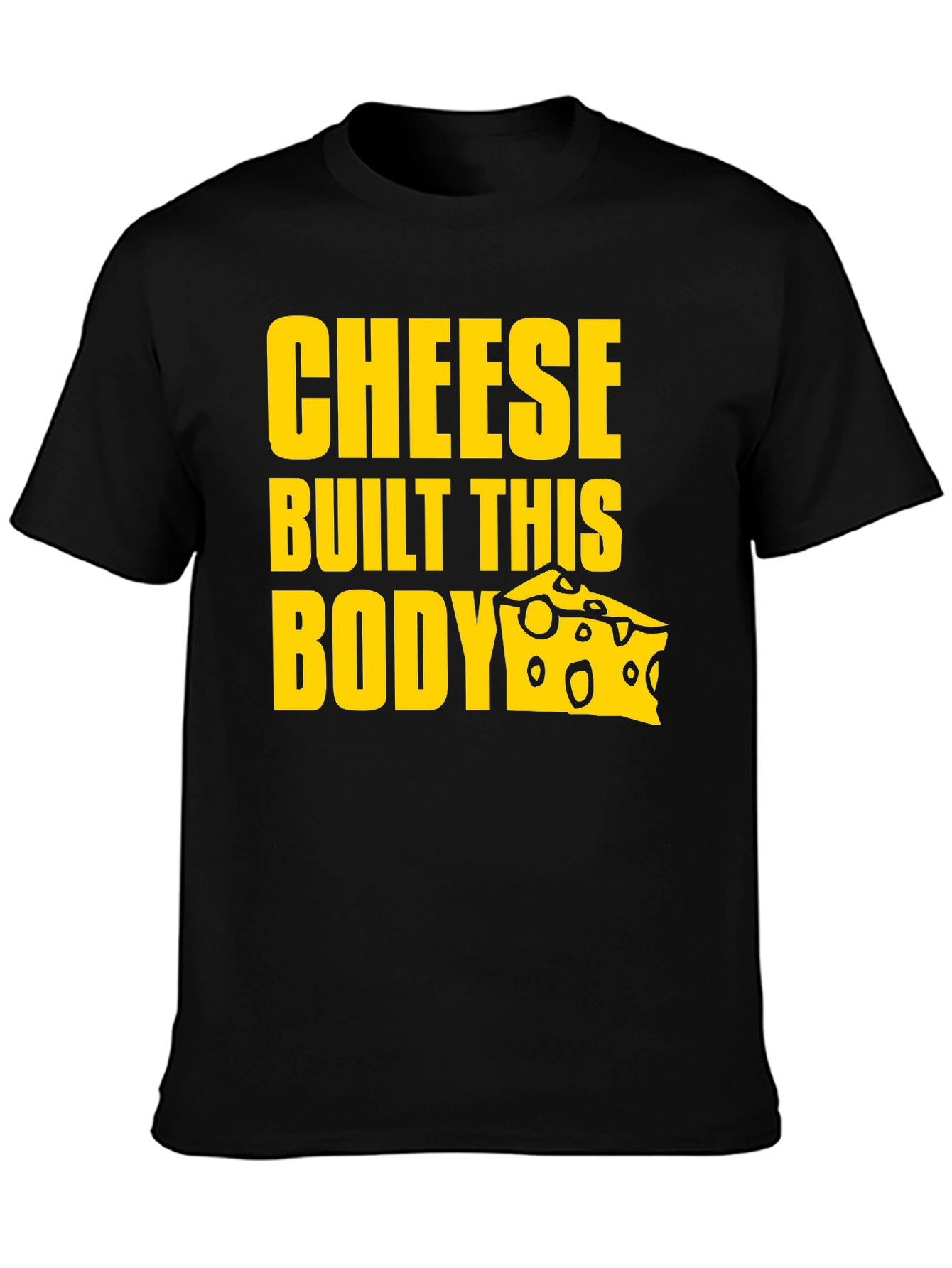 Black Cheese Built This Body Graphic T-Shirt view 3
