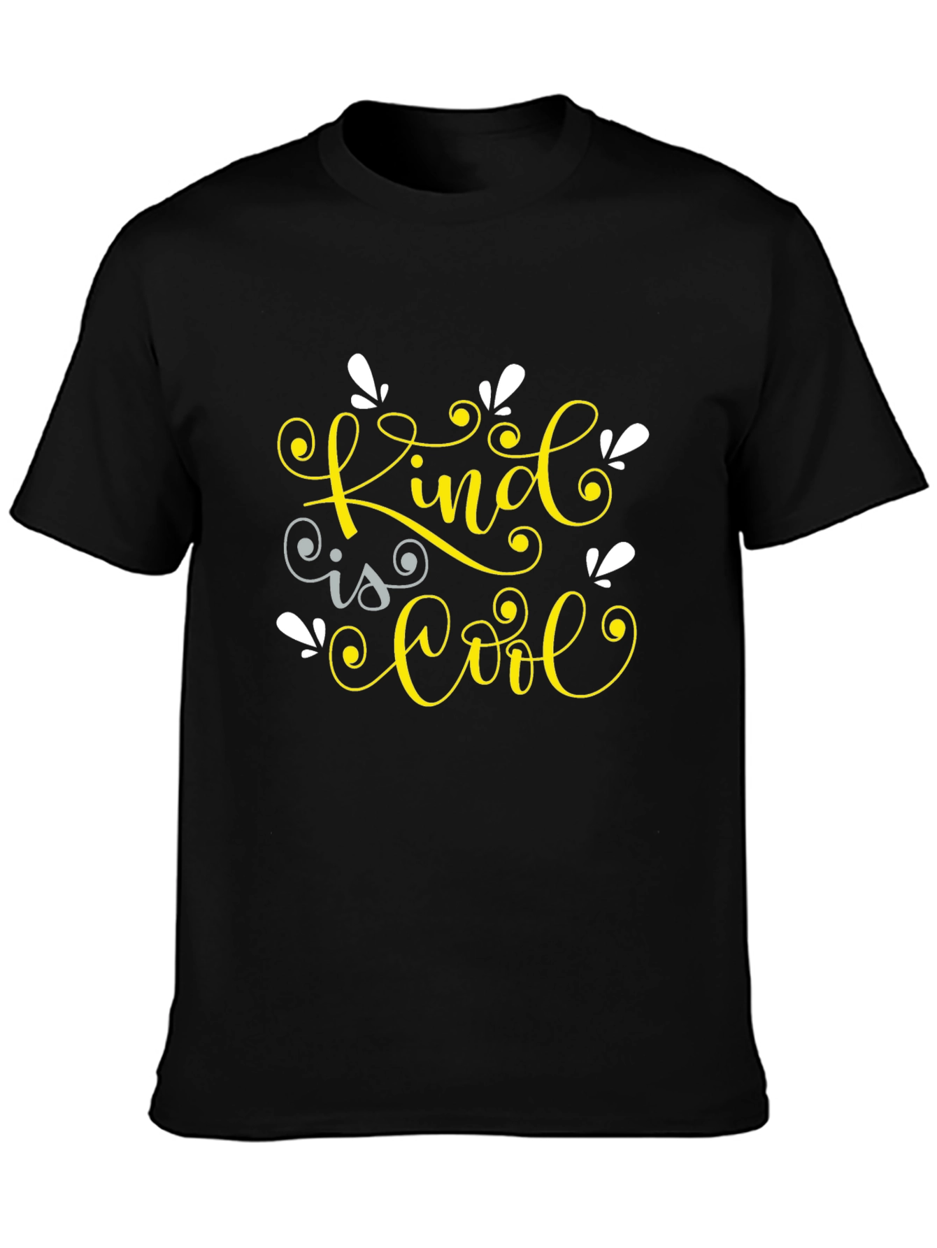 Black Kind is Cool Graphic Tee - Black view 3