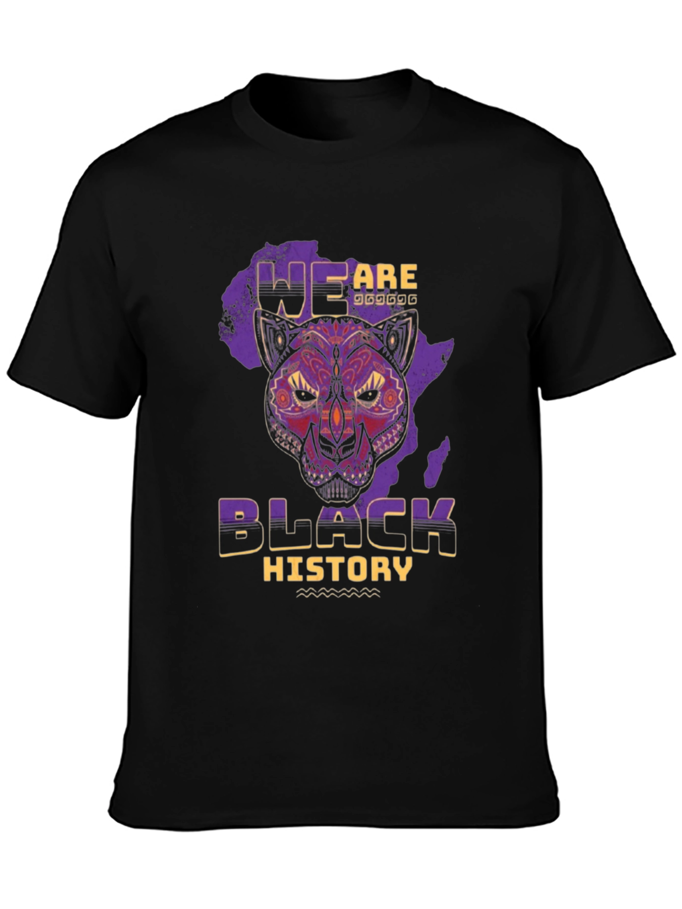 Black Black History Panther T-Shirt view 3