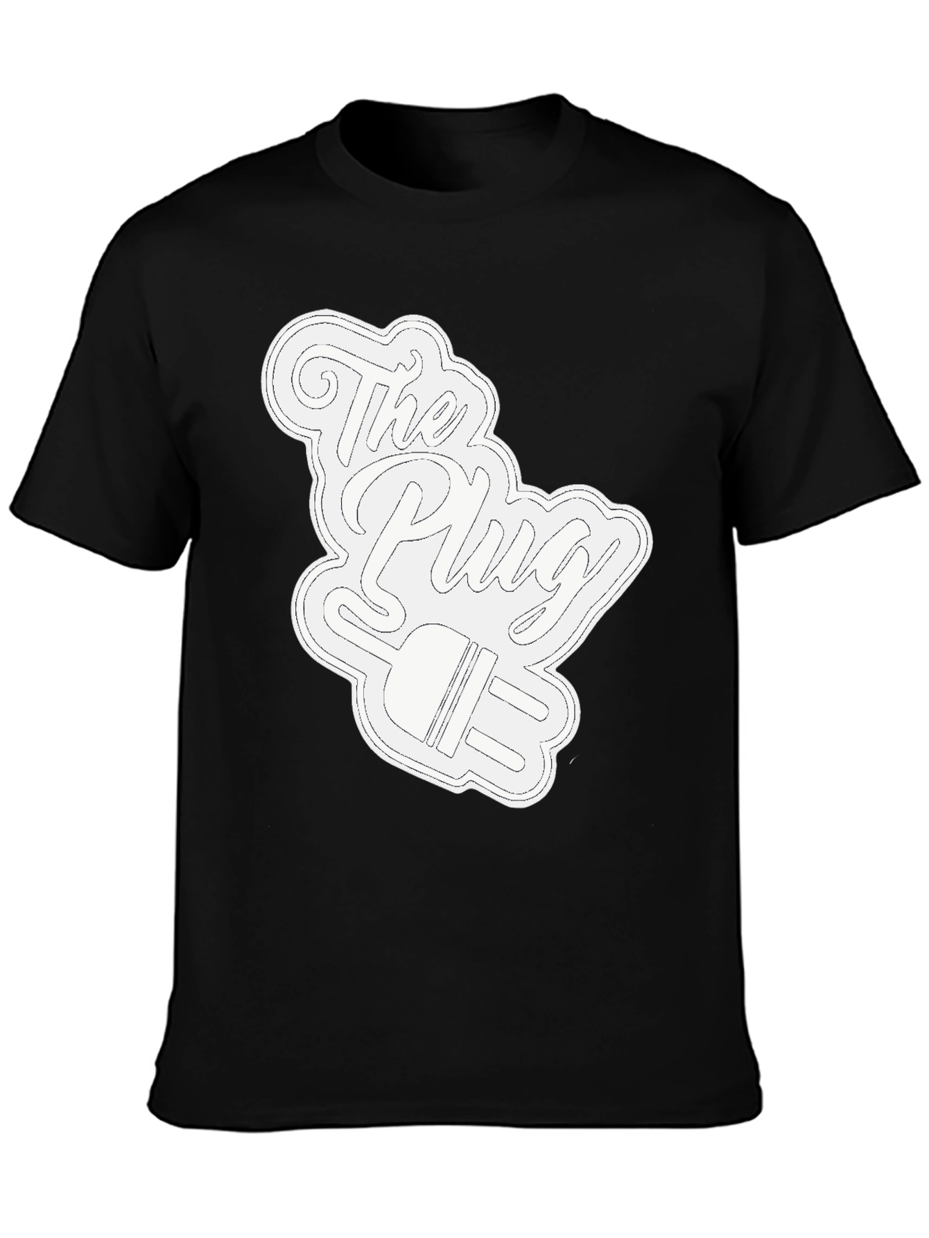 Black The Plug Graphic T-Shirt - Black view 3