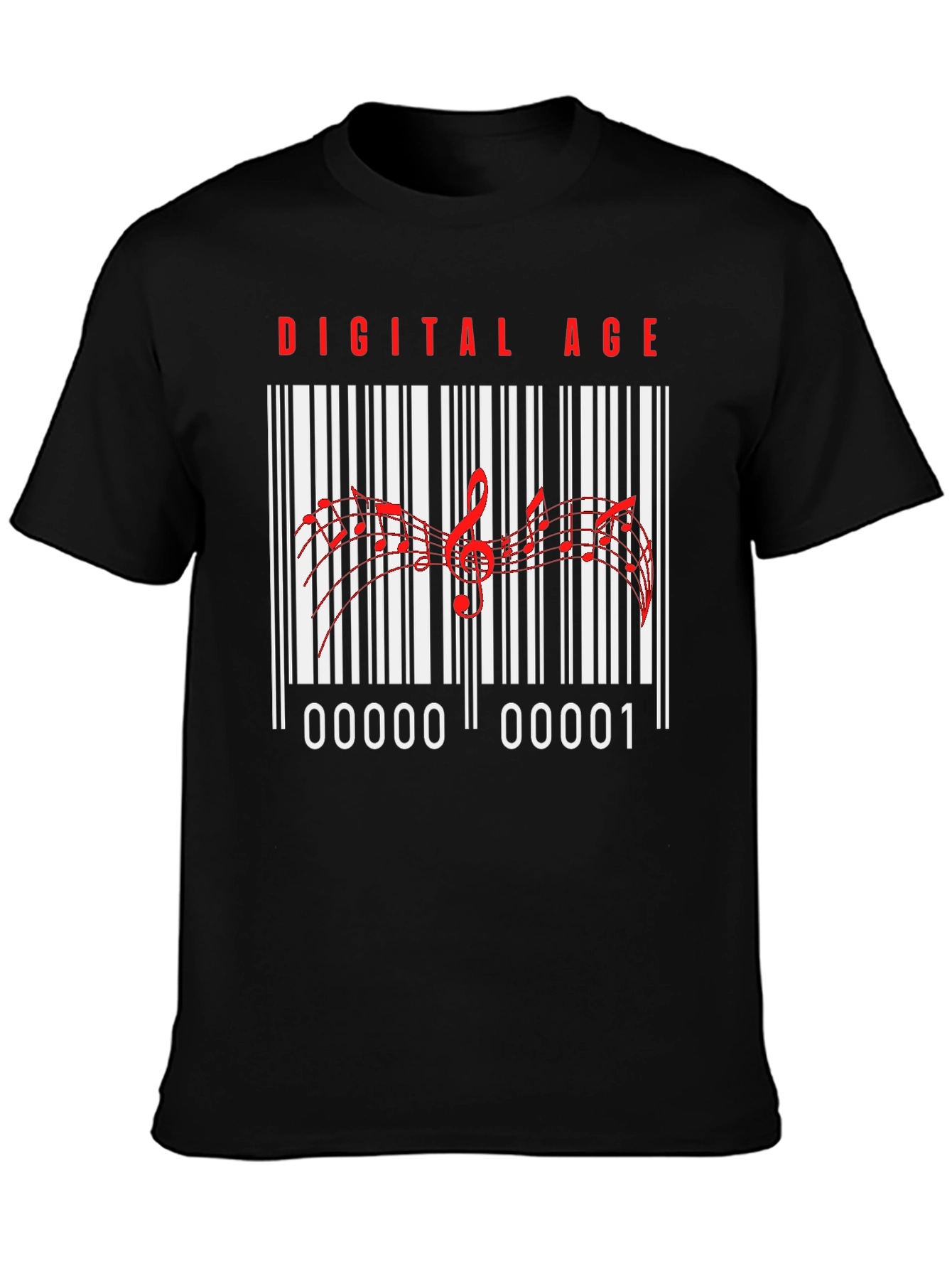 Digital Age Music Barcode T-Shirt - 3