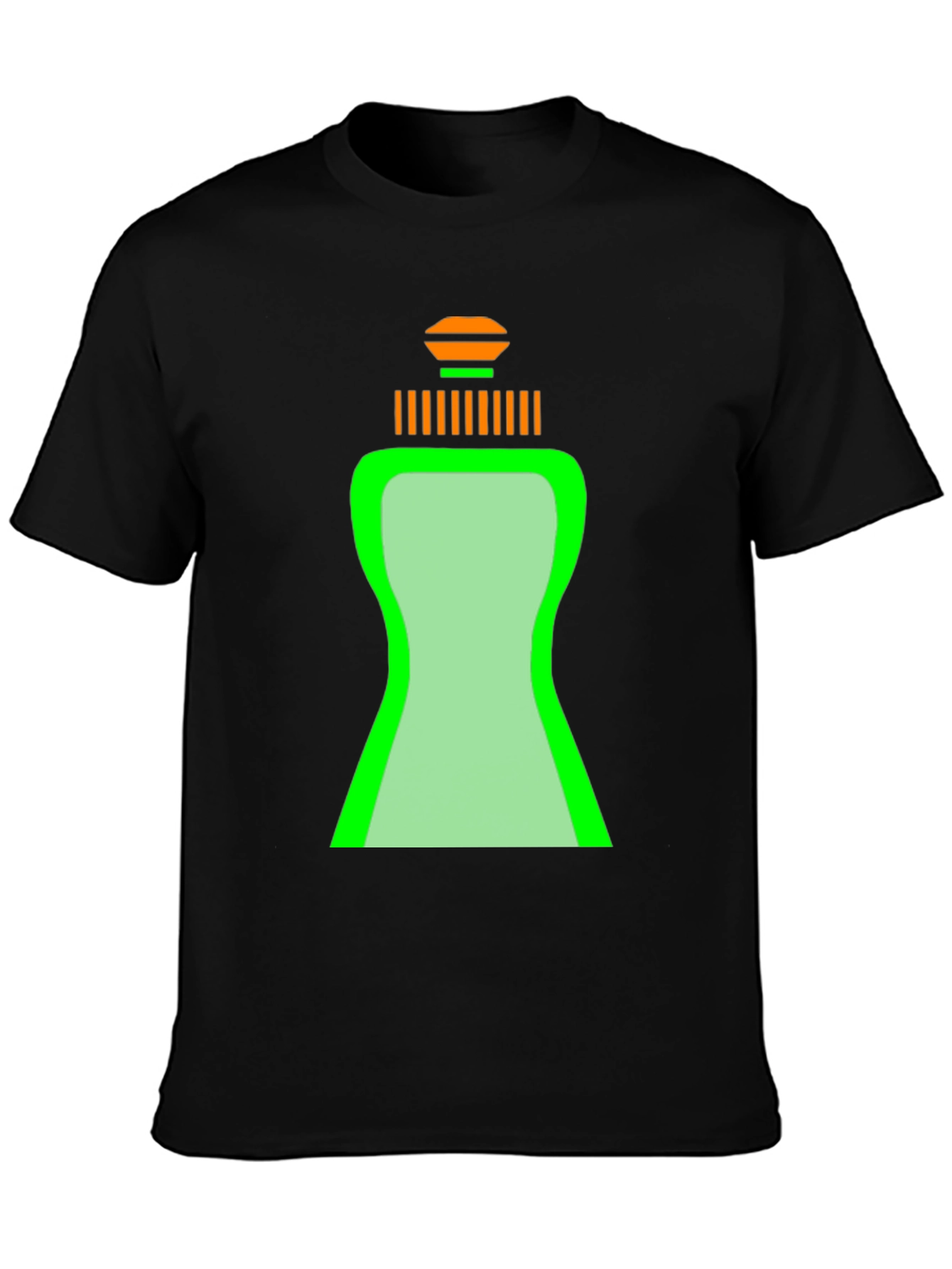 Black Novelty Dish Soap Graphic T-Shirt view 3