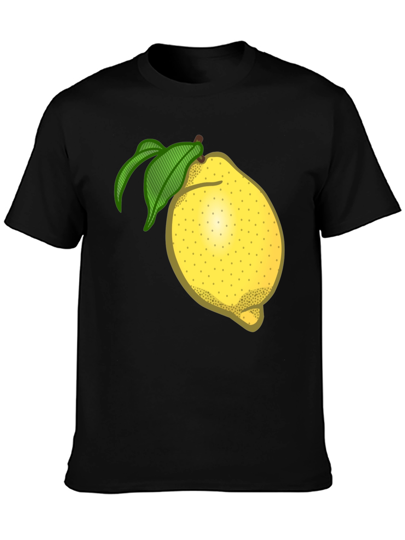 Black Lemon Graphic T-Shirt - Fruity Fun Fashion view 3